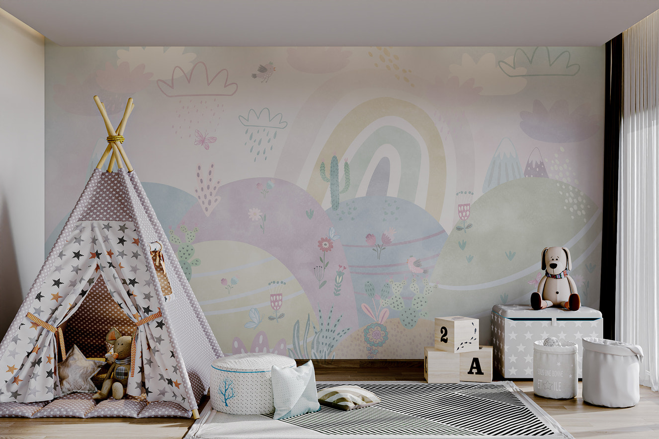 Pastel Wonderland Wallpaper Mural