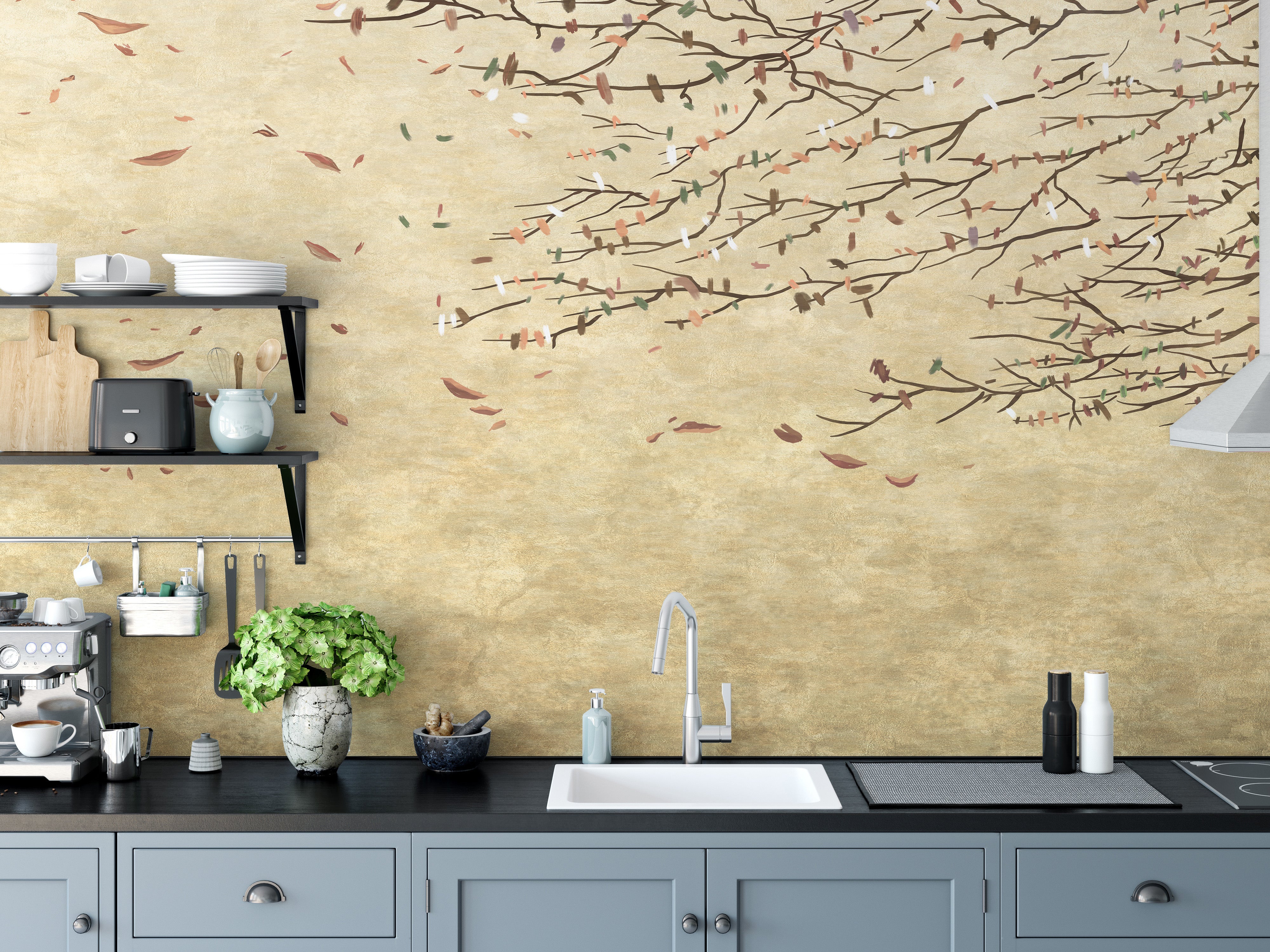 Floral Cherry Blossom Wallpaper Mural for Fresh Decor