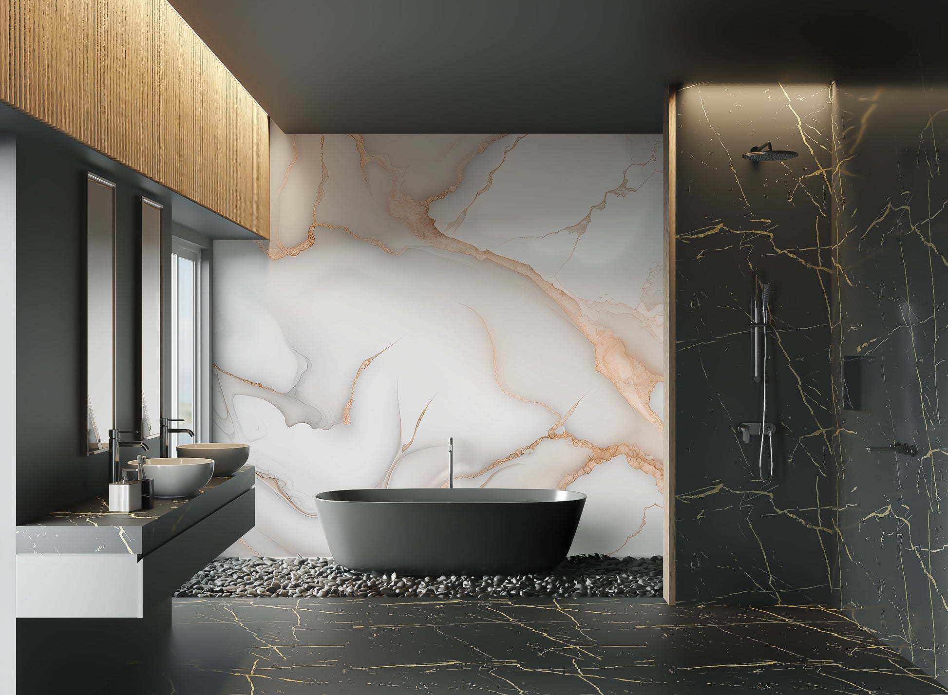 High-end luxury marble wall covering
