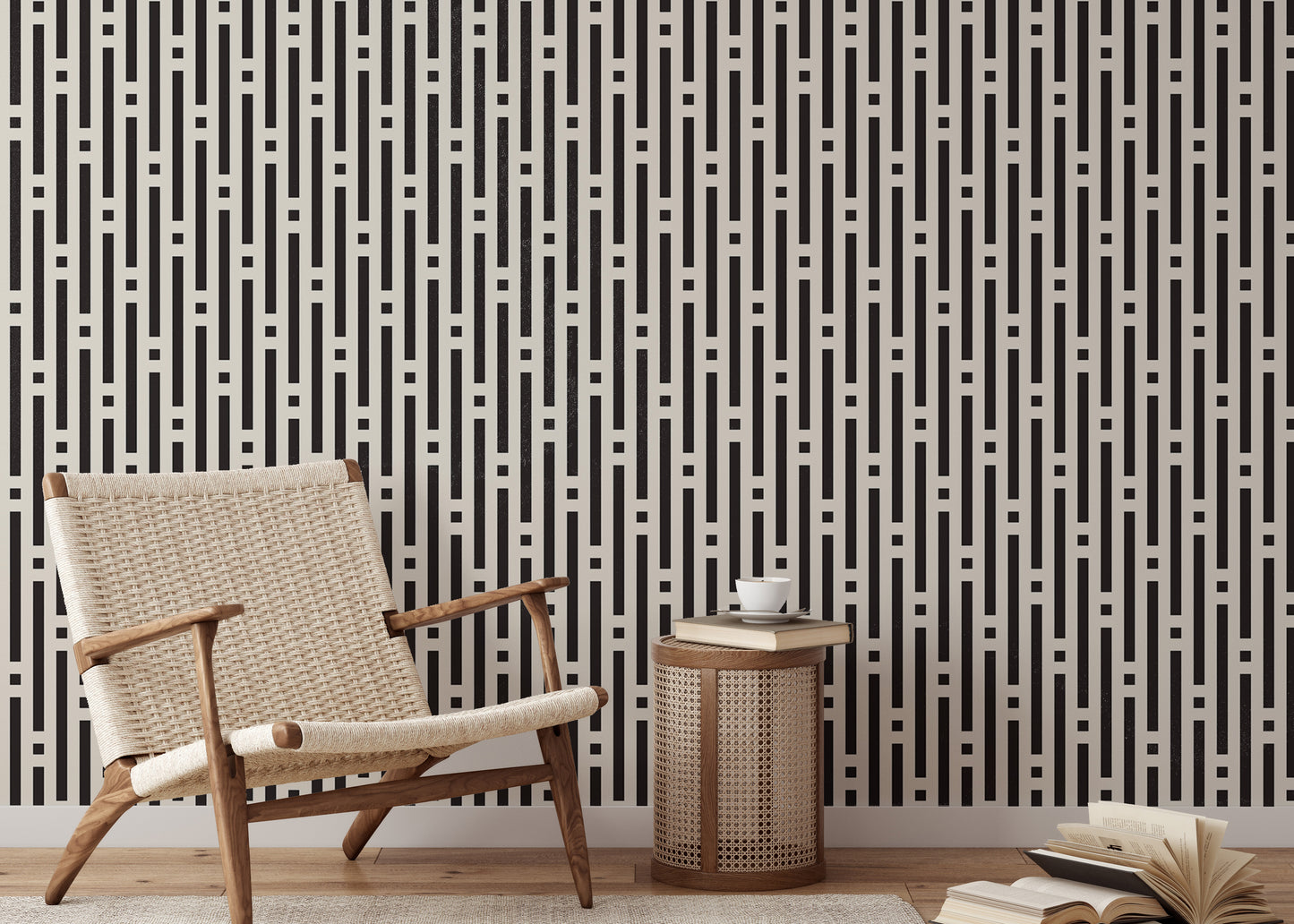 Abstract Lines Geometric Wallpaper