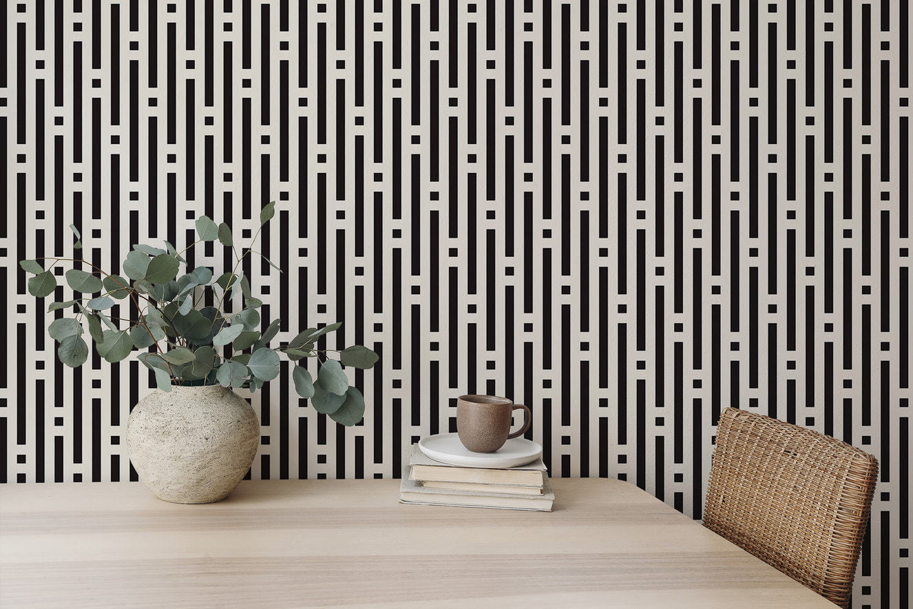 Abstract Lines Lattice Vector Seamless Geometric Wallpaper