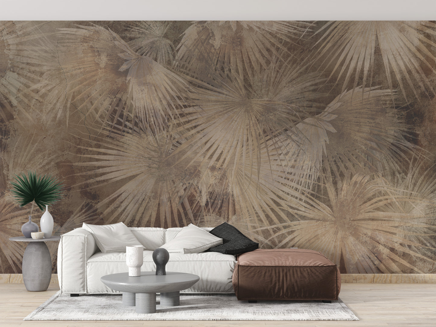 Elegant tropical wall design for interiors
