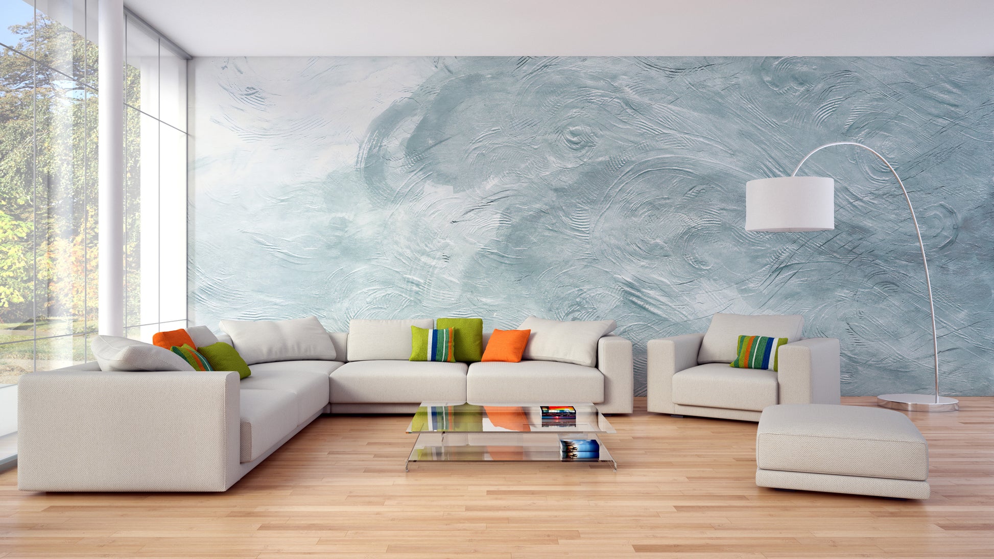 Blue Water Waves Wall Art