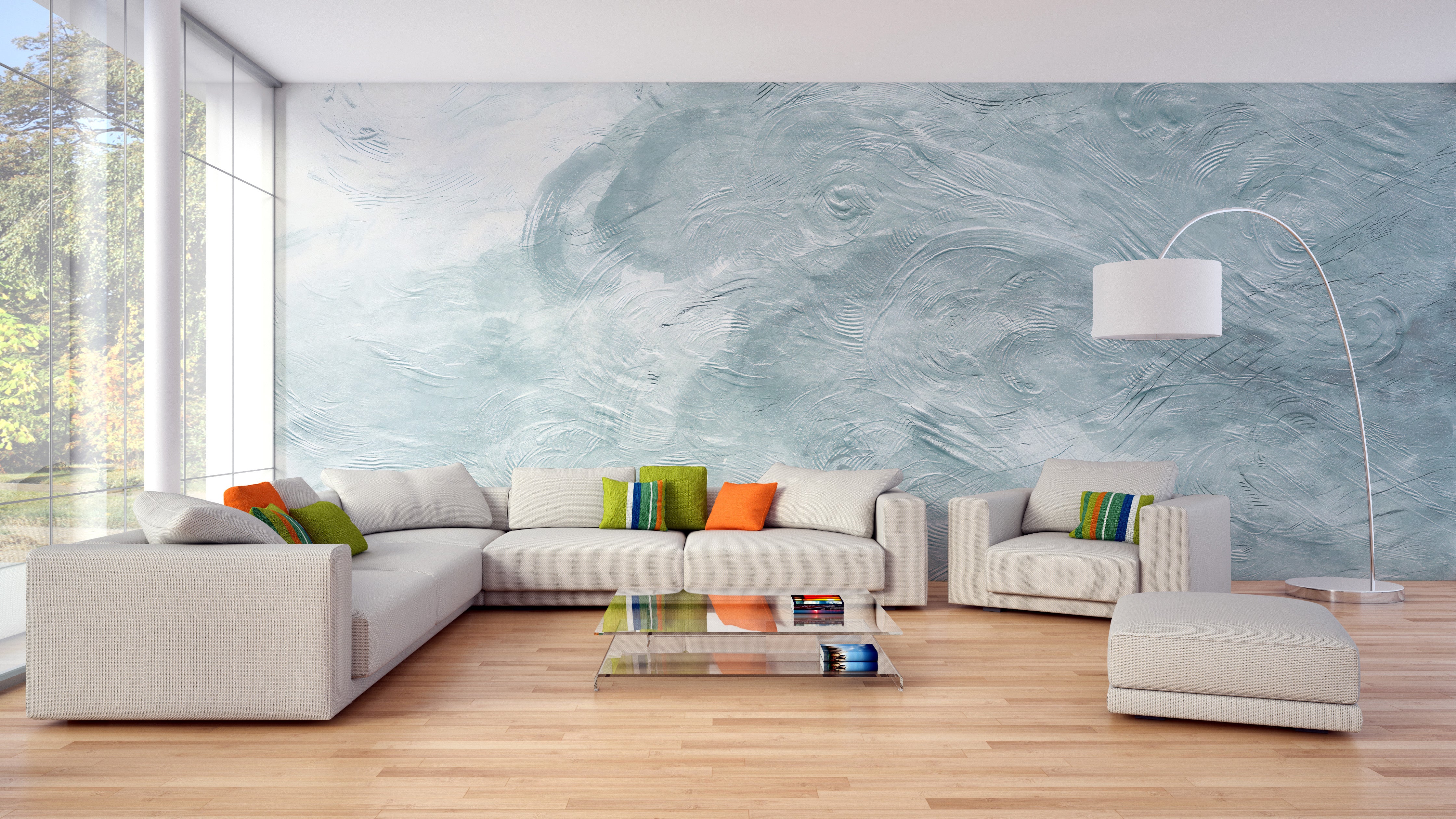 Blue Water Waves Wall Art