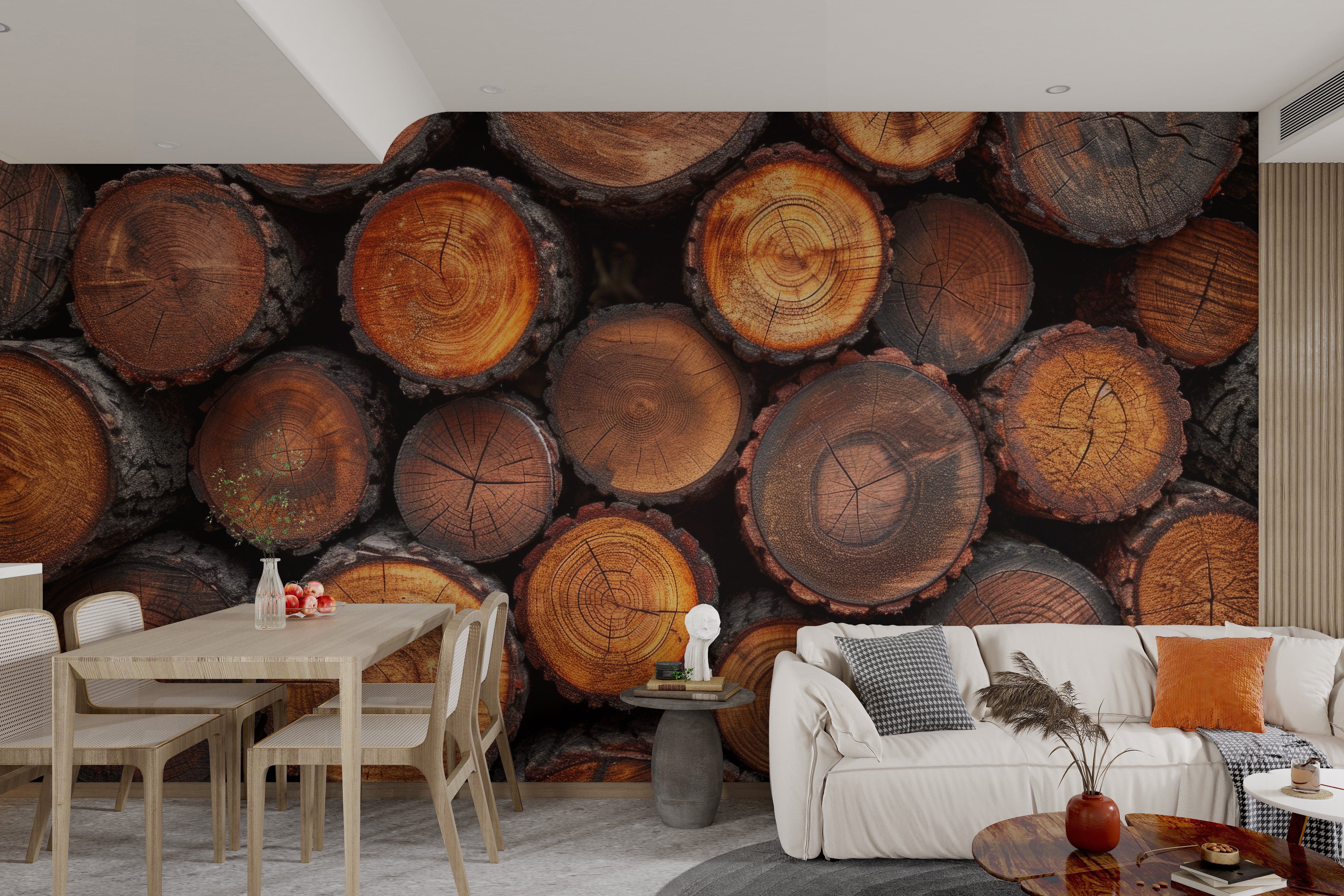 Natural wood texture wallpaper
