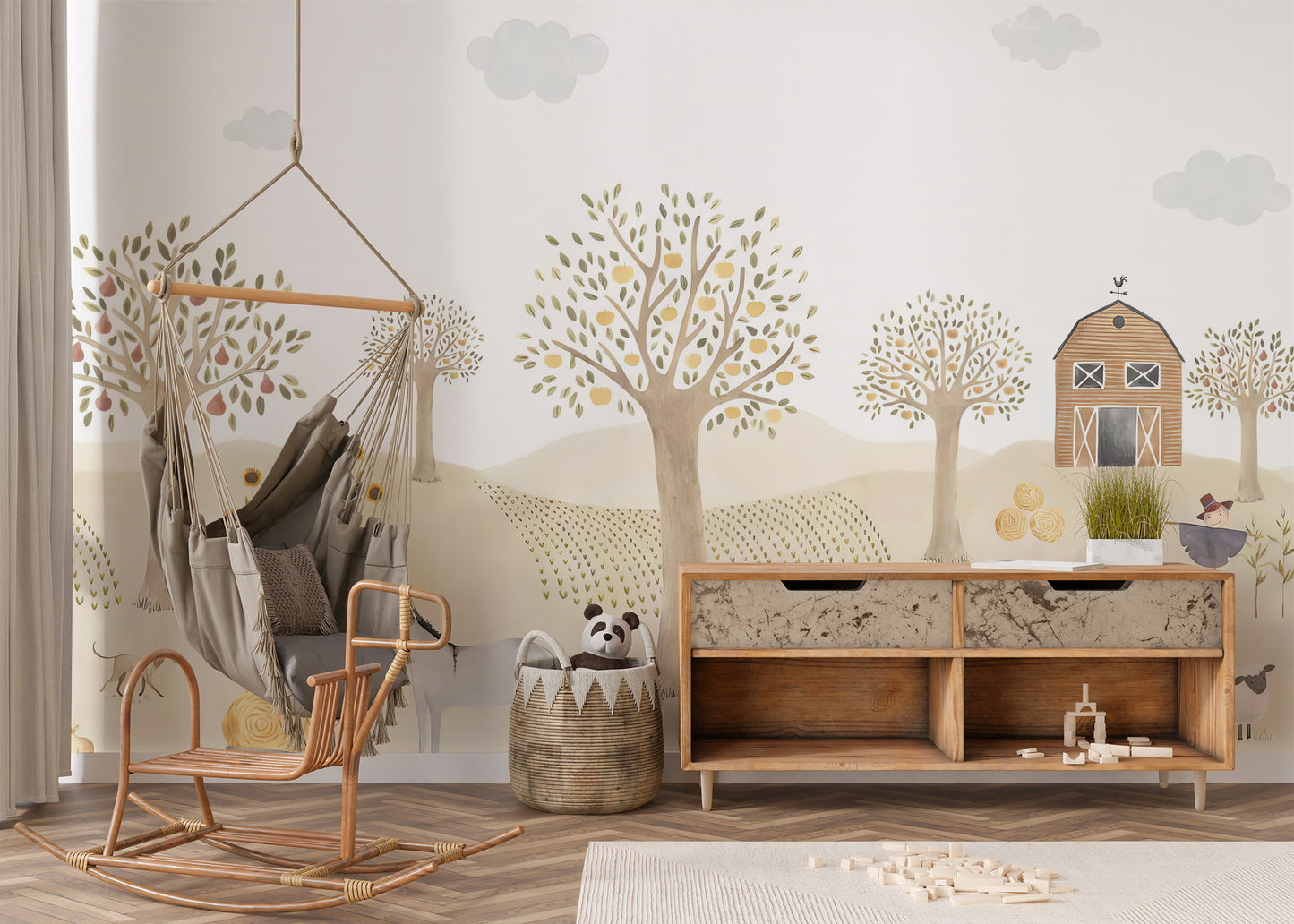 Farm Animals Adventure Wall Mural