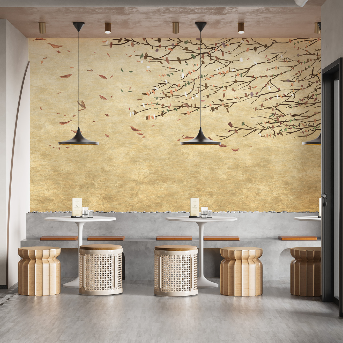 Delicate Cherry Blossoms Wallpaper Mural for Walls