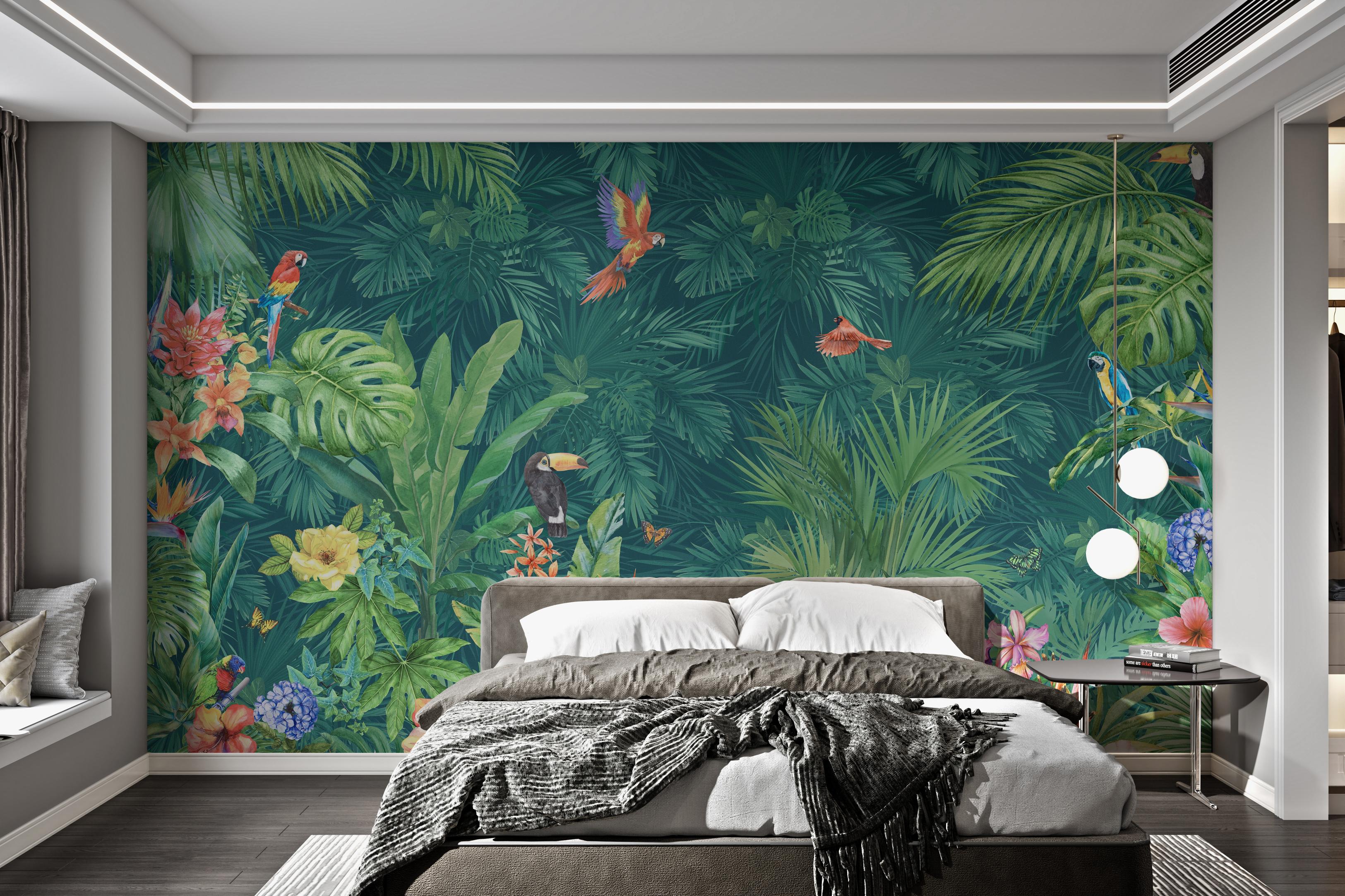 Exotic Tropical Jungle Wallpaper