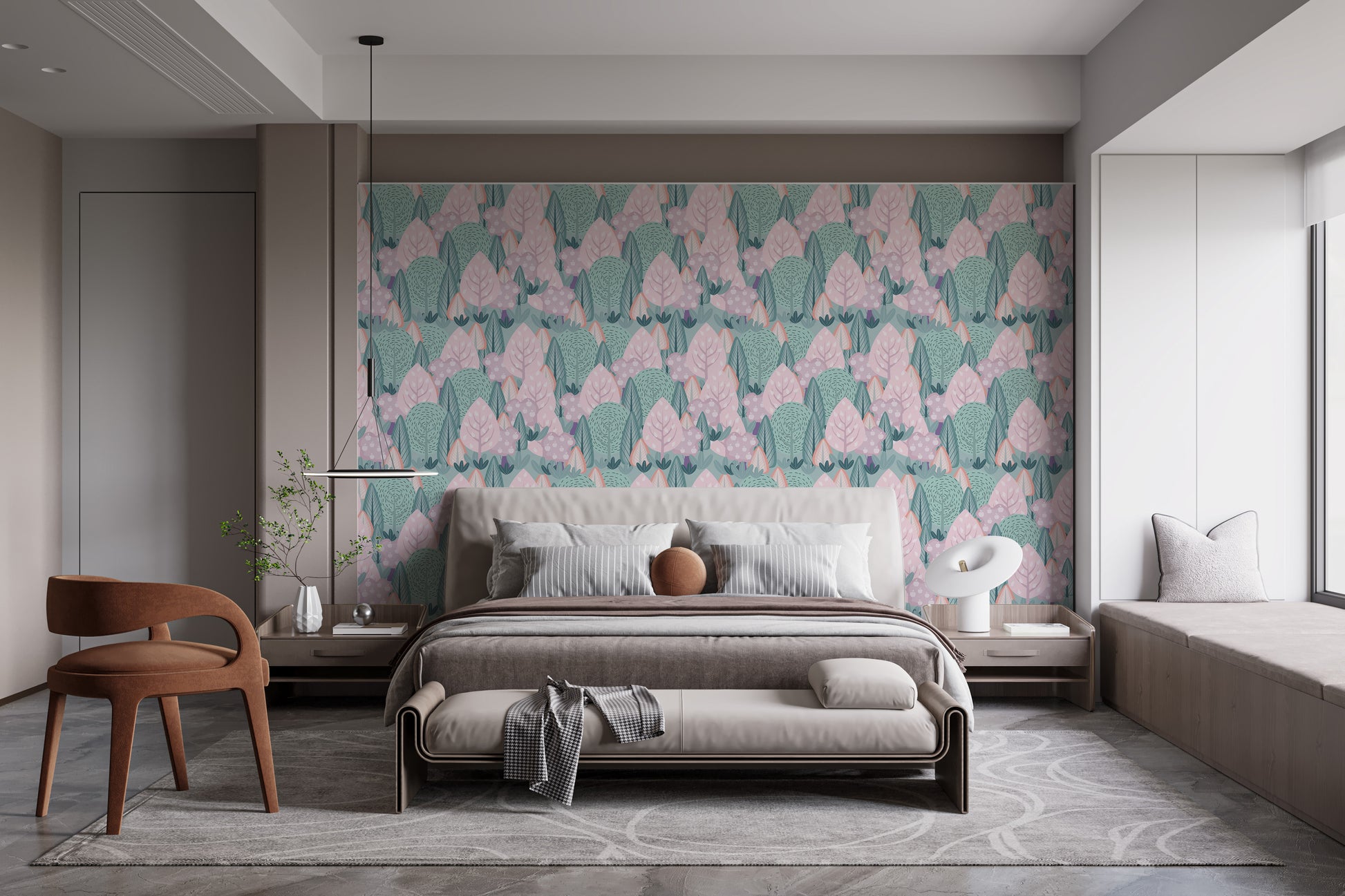 Serene Nordic wallpaper with scenic elegance
