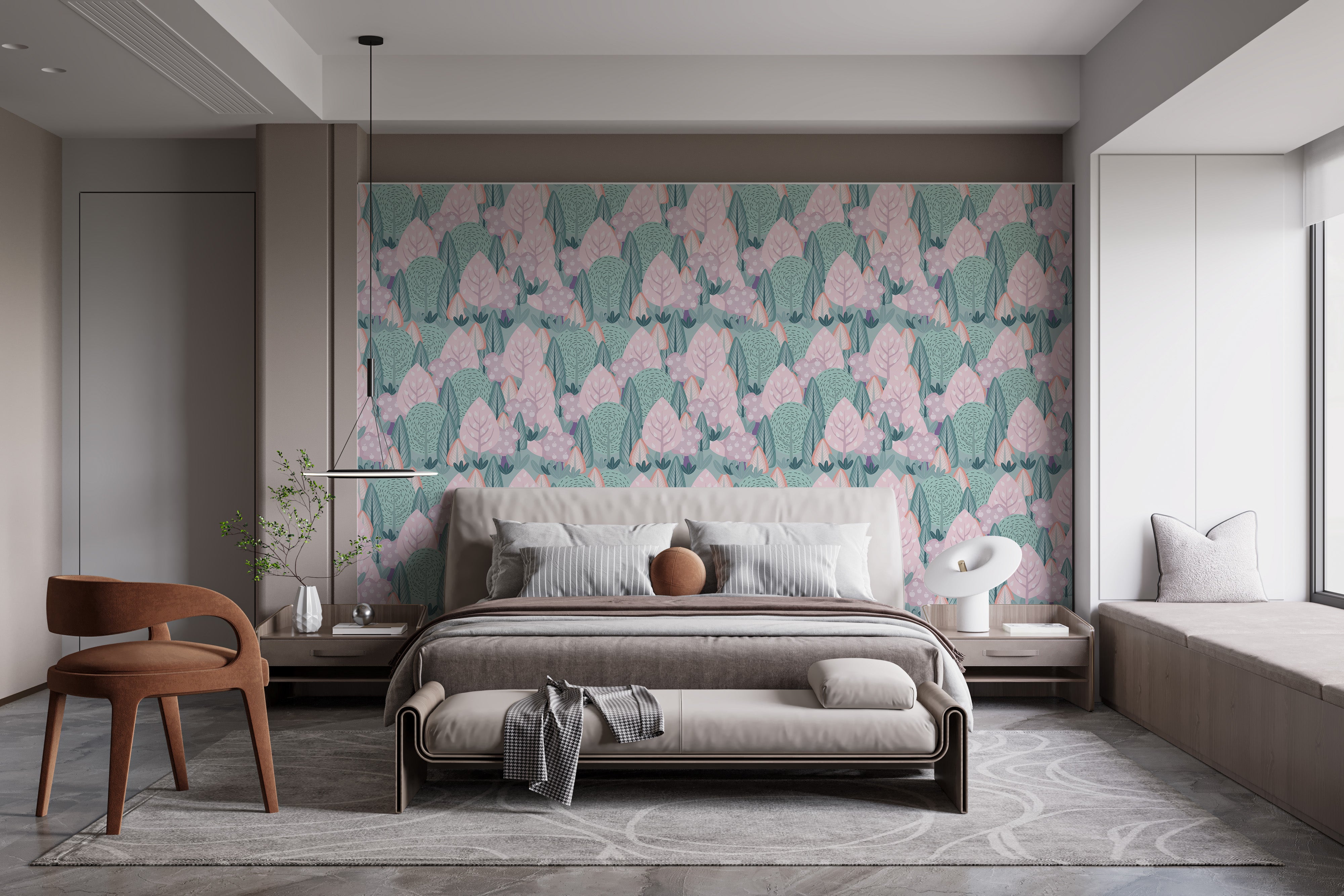 Serene Nordic wallpaper with scenic elegance
