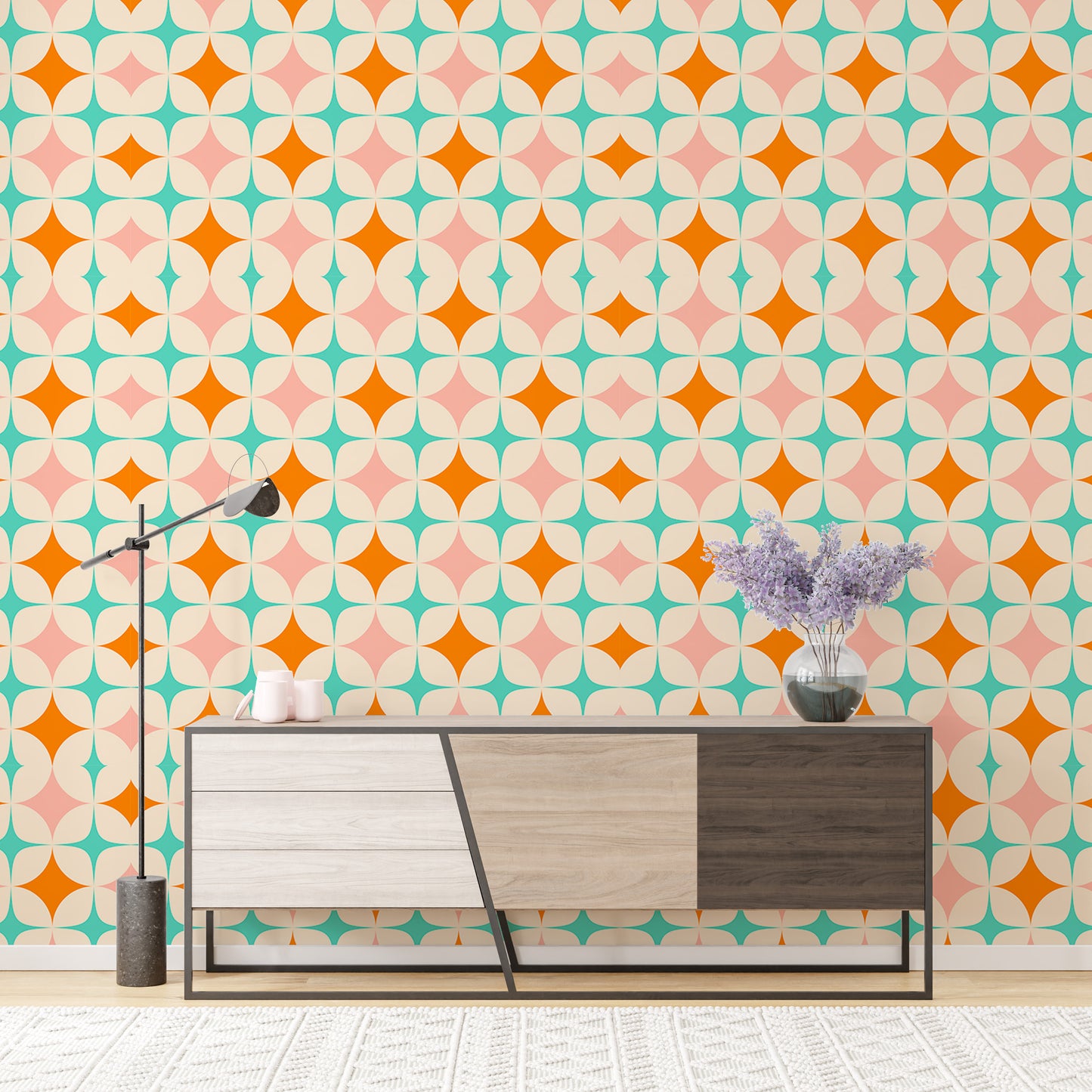 Mid Century Modern Art Pattern Bundle Vintage Wallpaper