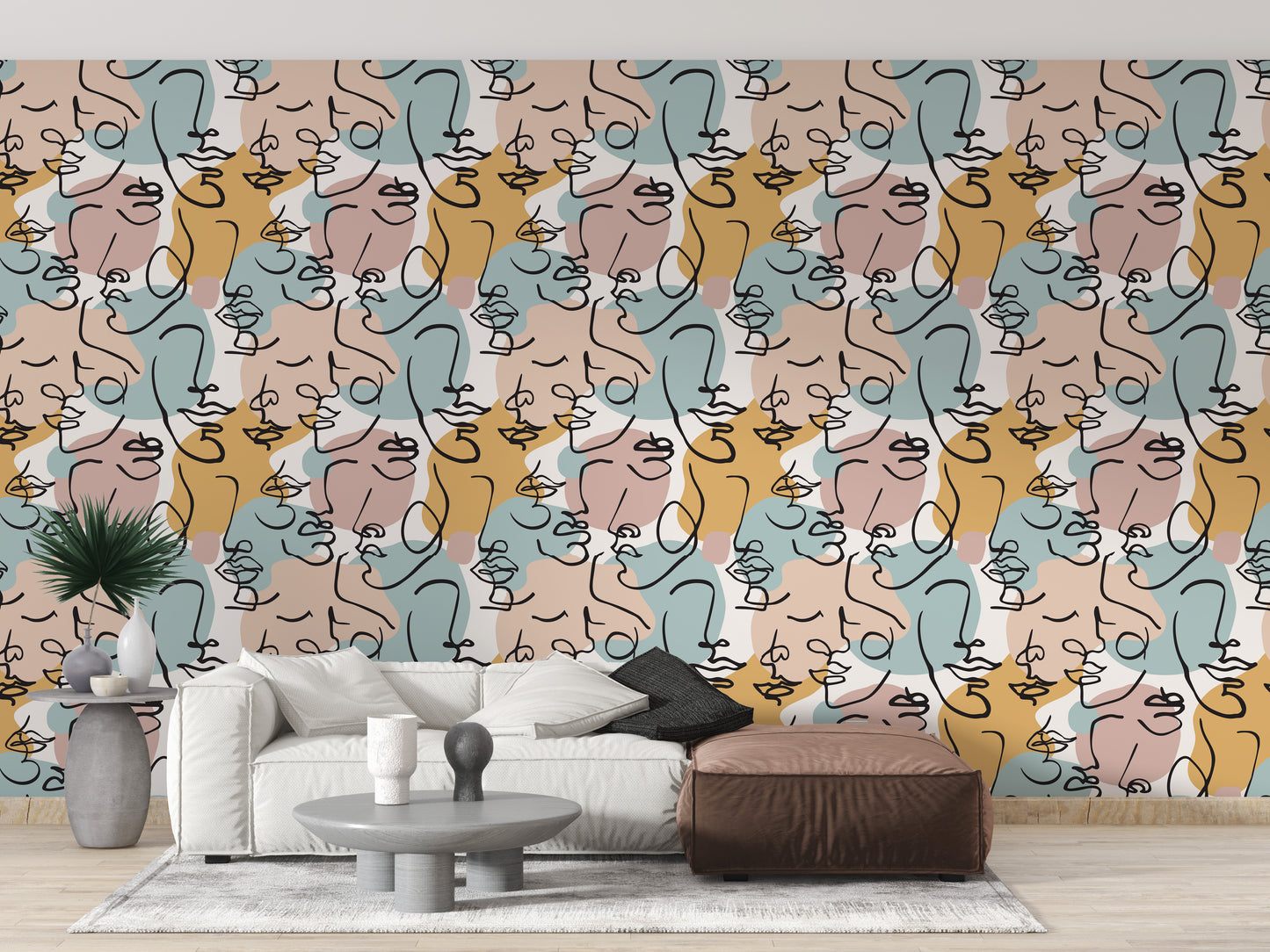 Stylish sketch wallpaper mural for walls
