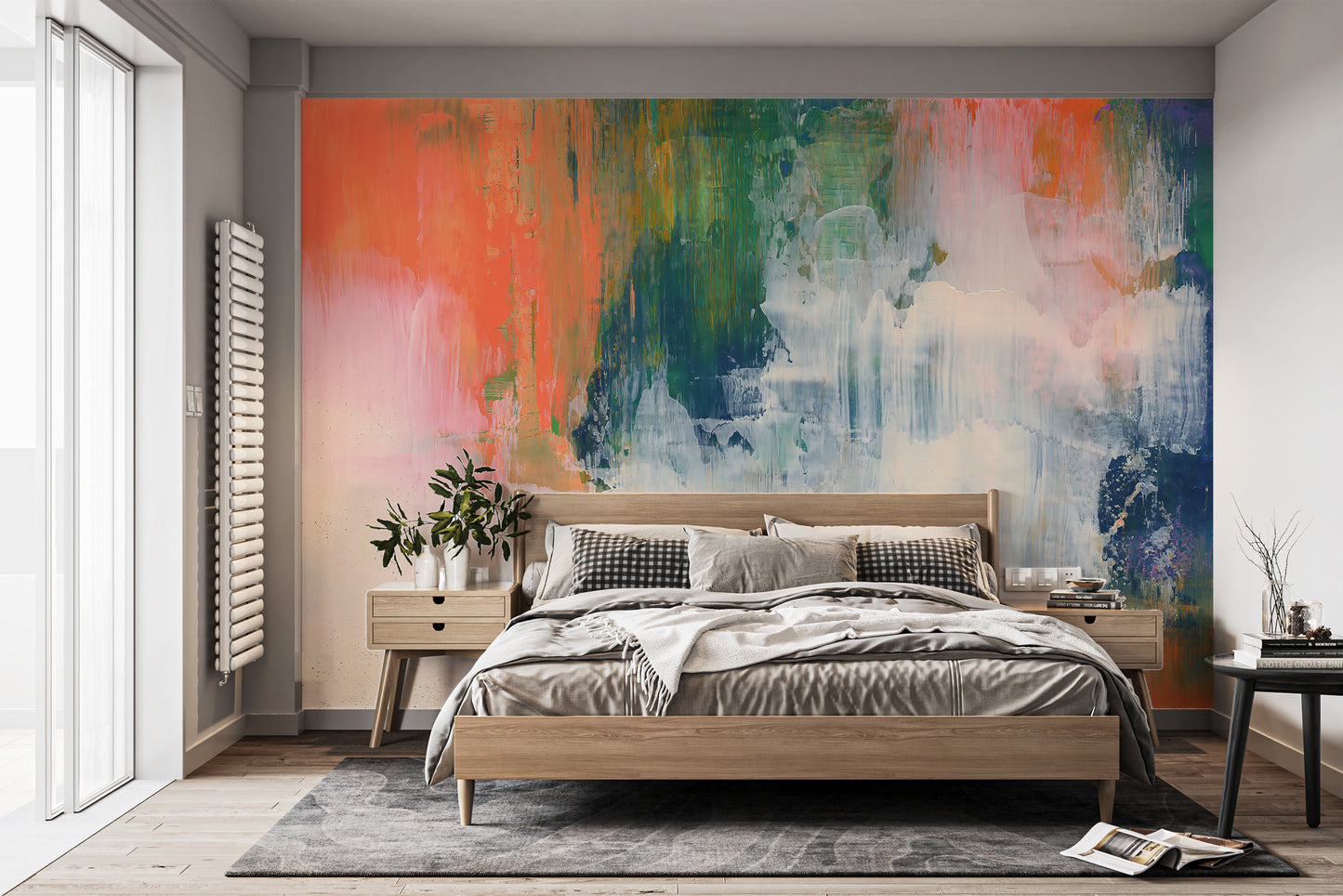 Colorful Brushstroke Wallpaper Mural