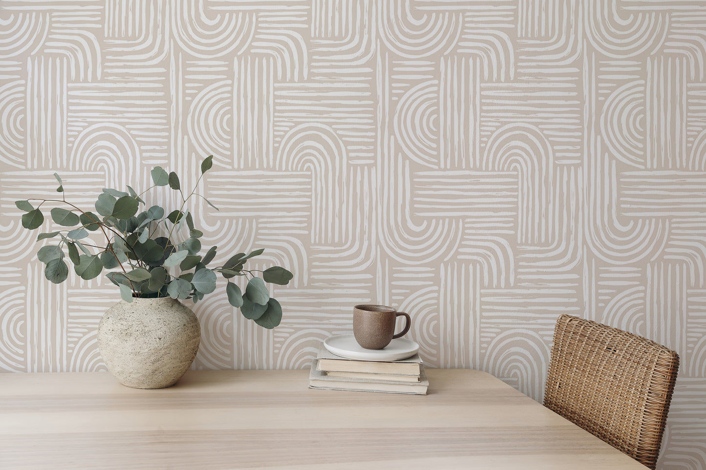 Seamless Pattern Abstract Line Swell Wallpaper