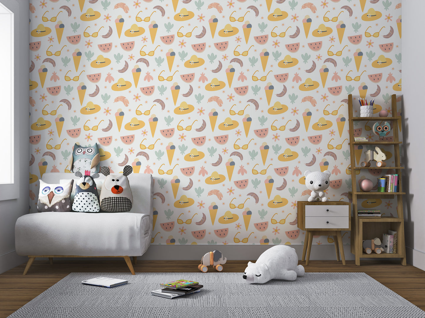 Colorful Summer Fun Wallpaper Mural