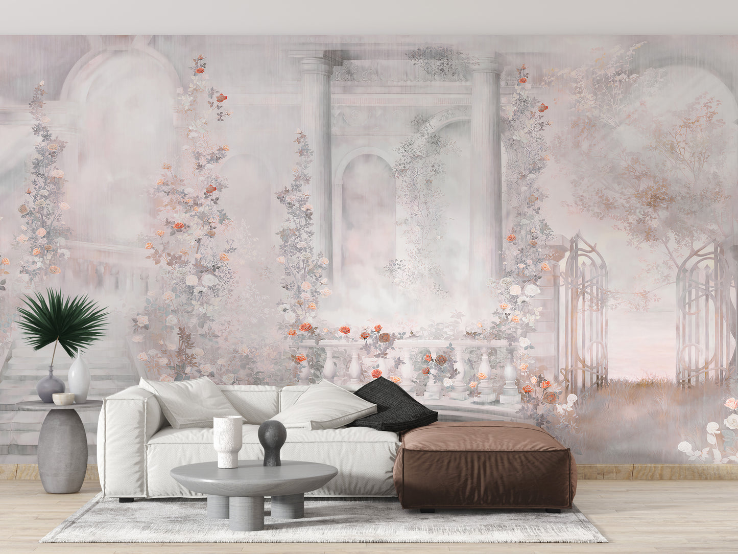 Vintage Floral Beauty Wallpaper Mural