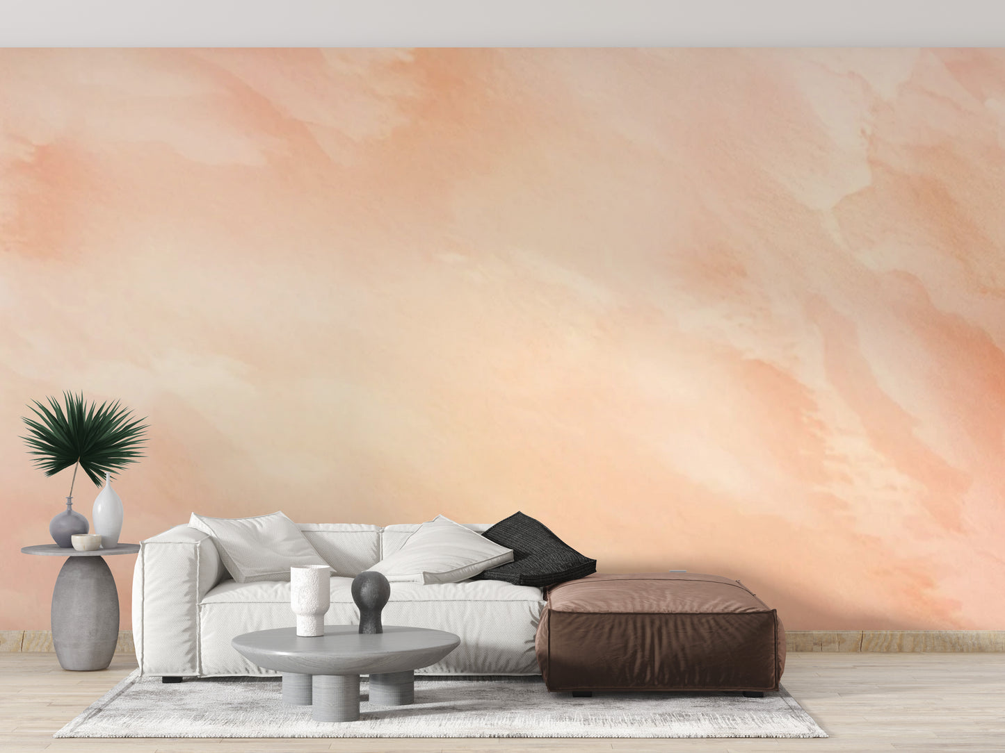 Vibrant Pantone Watercolor Wallpaper Mural