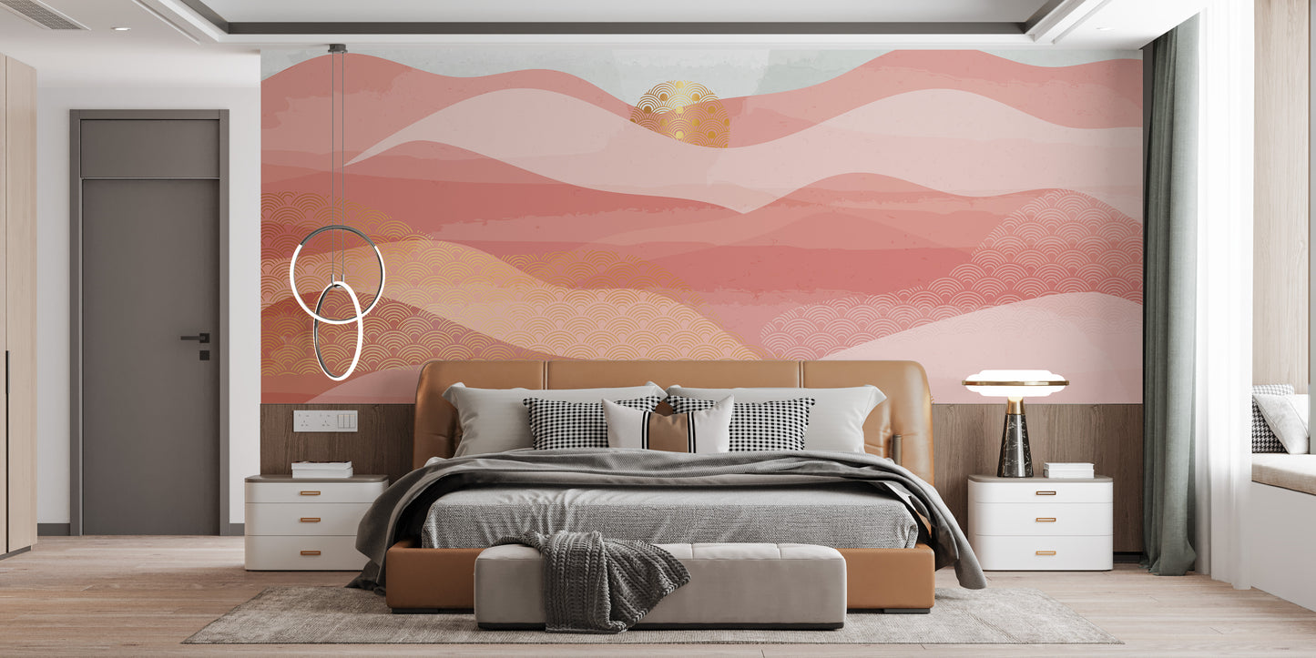 Pink surf serenade wallpaper for walls
