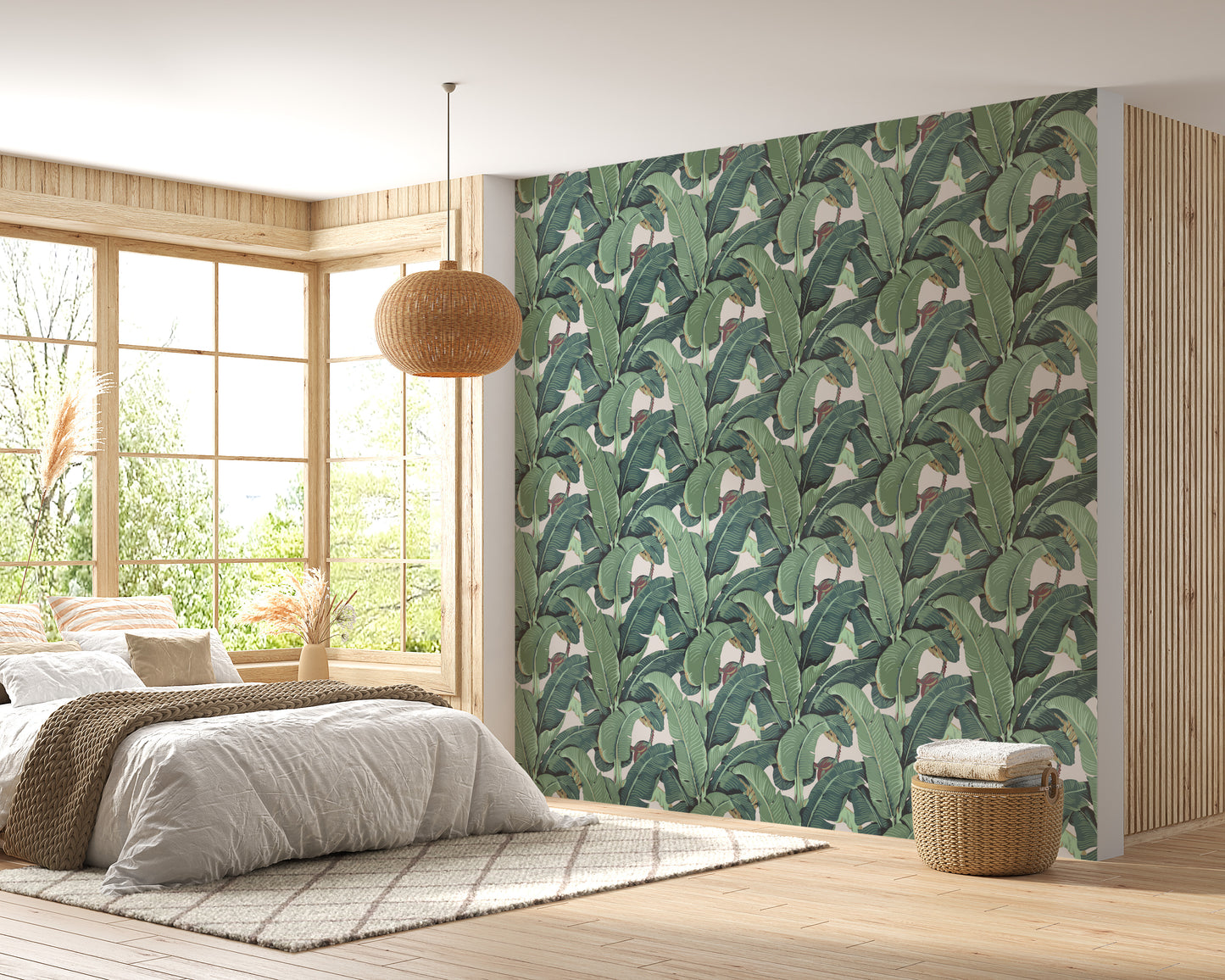 Banana Leaf Tropical Wallpaper For Walls