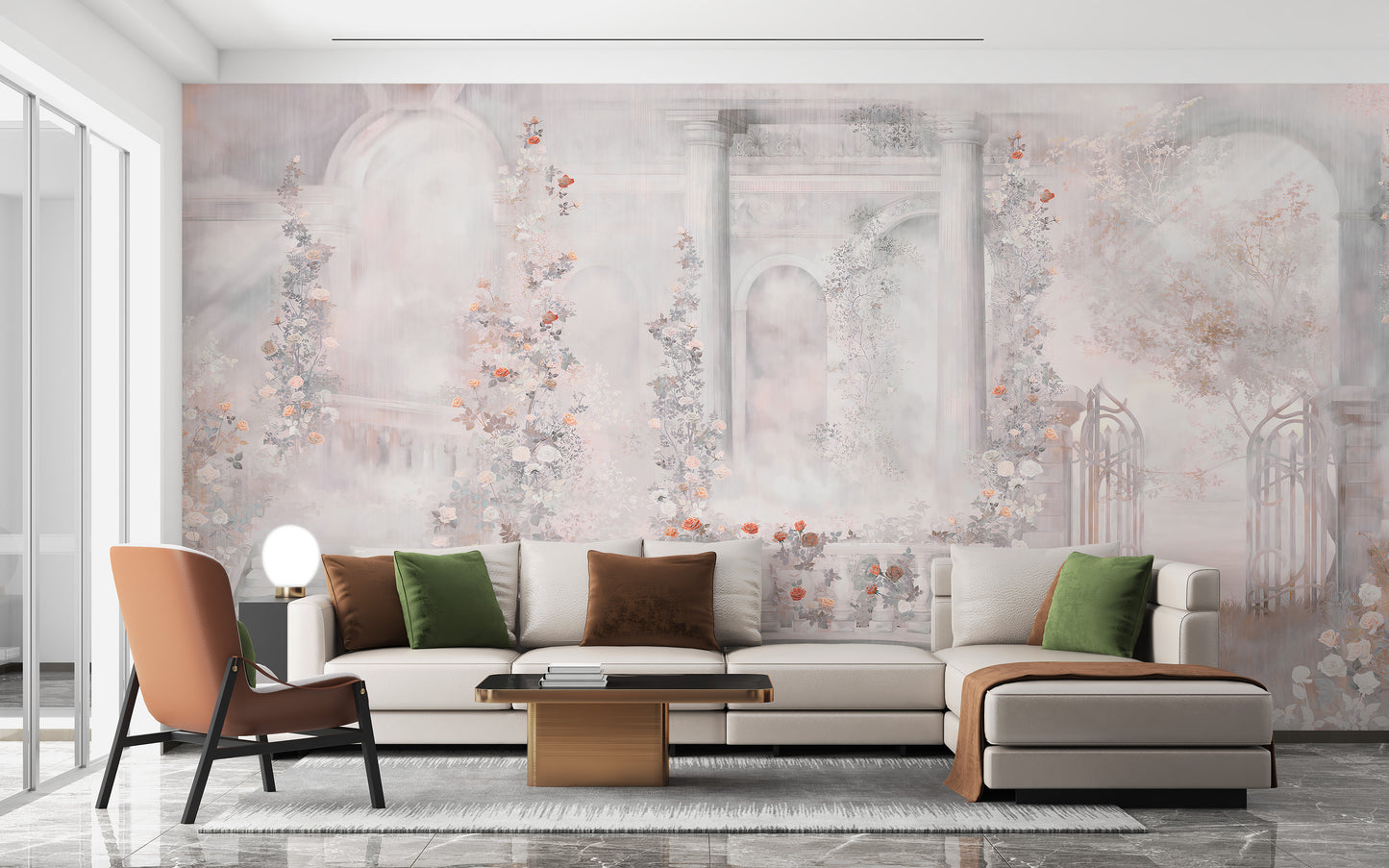 Vintage Floral Beauty Wallpaper Mural