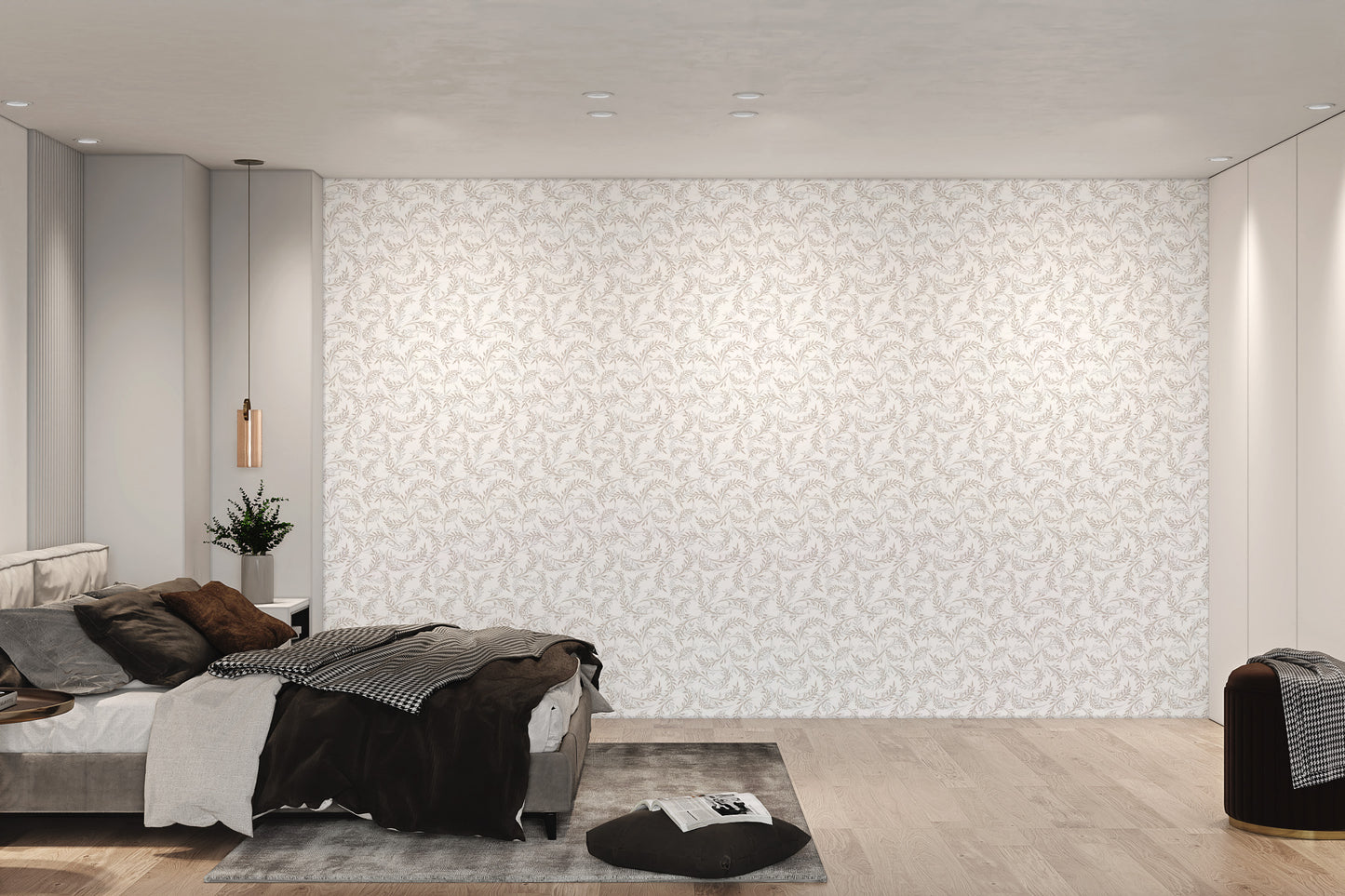 Leaf Pattern Wallpaper Mural