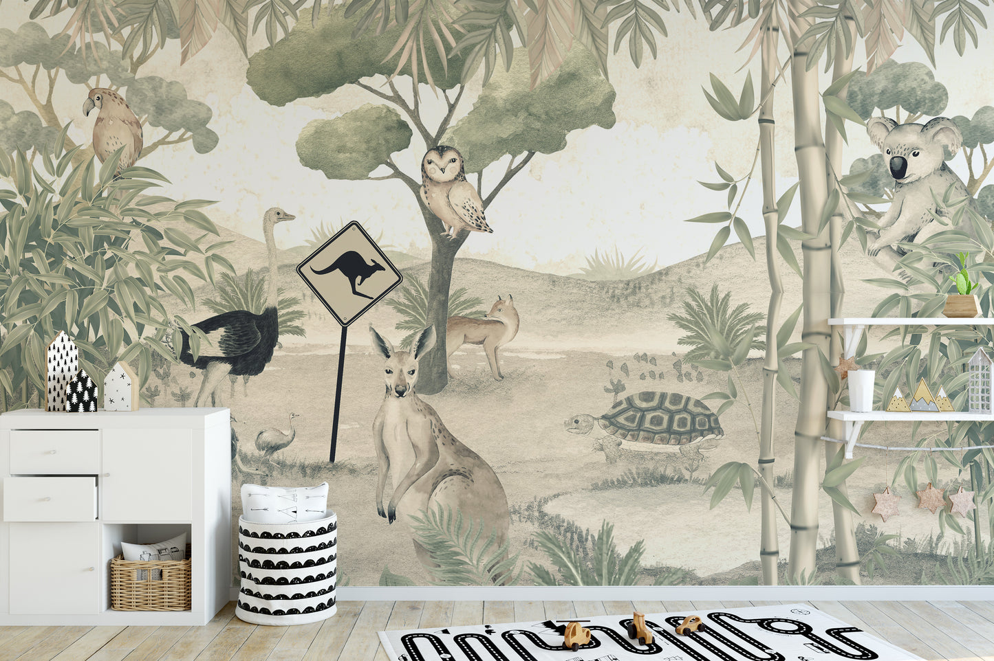 Aussie Wildlife Wallpaper Mural for a unique look