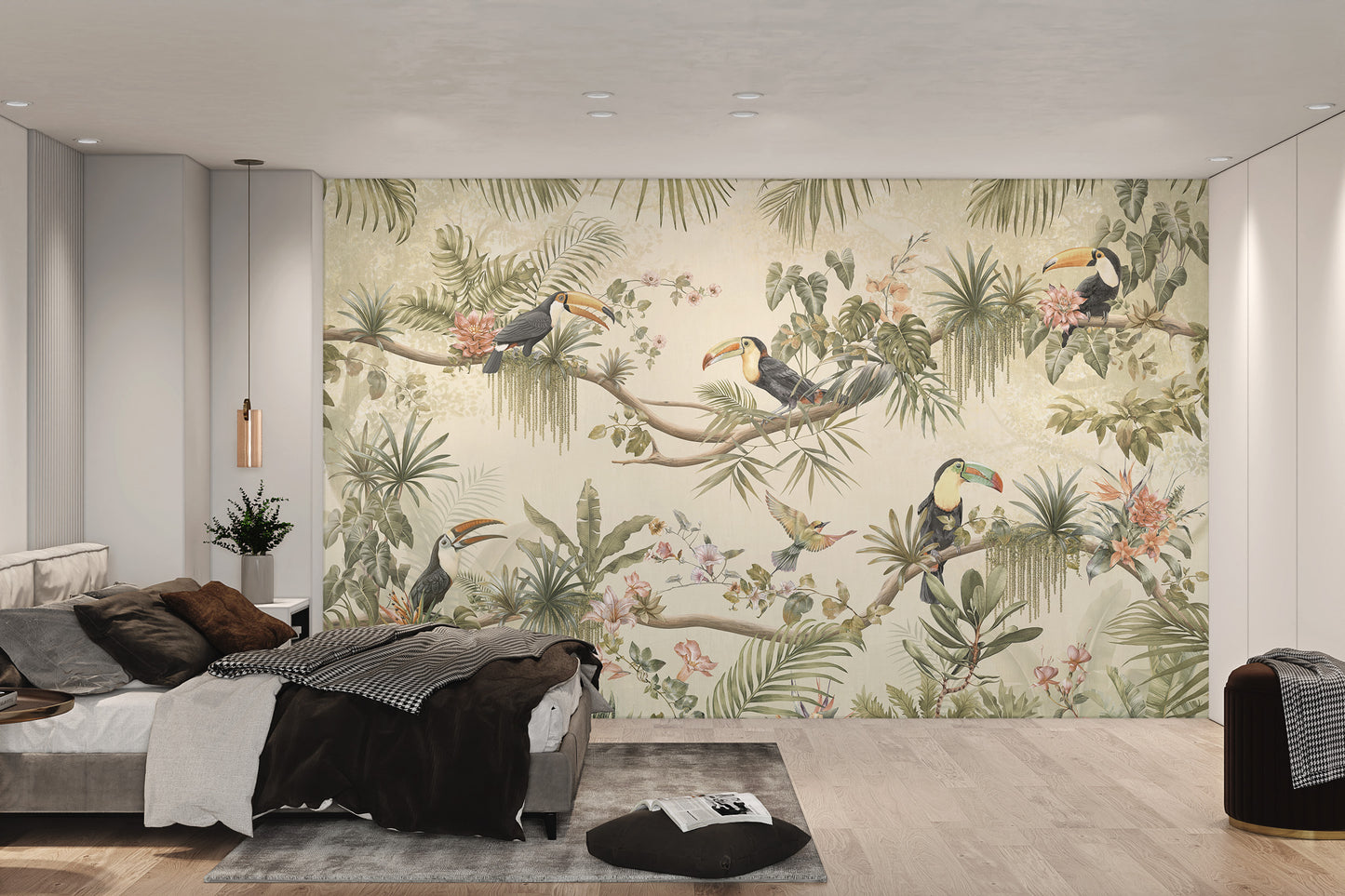 Tropical Toucan Jungle Wallpaper Mural