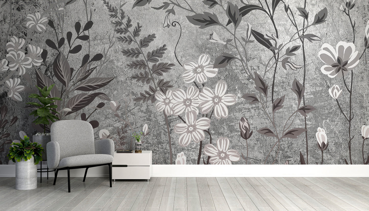 Botanical Flower Wallpaper Mural