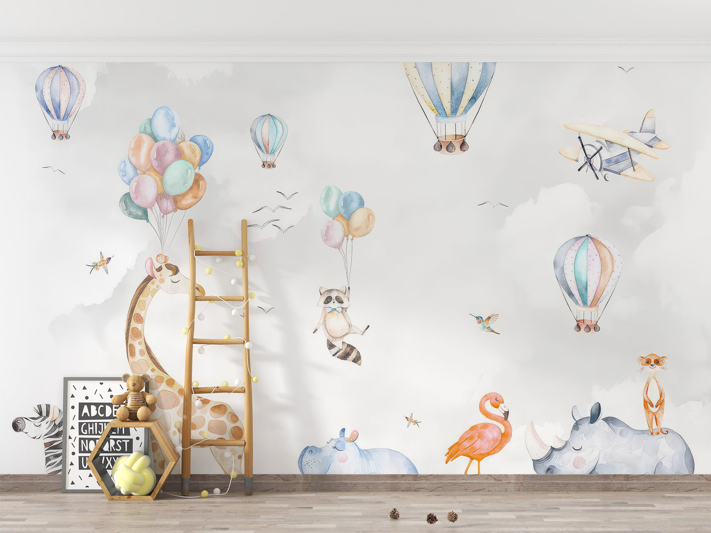 Animal Party Adventure Wallpaper Mural for exciting rooms