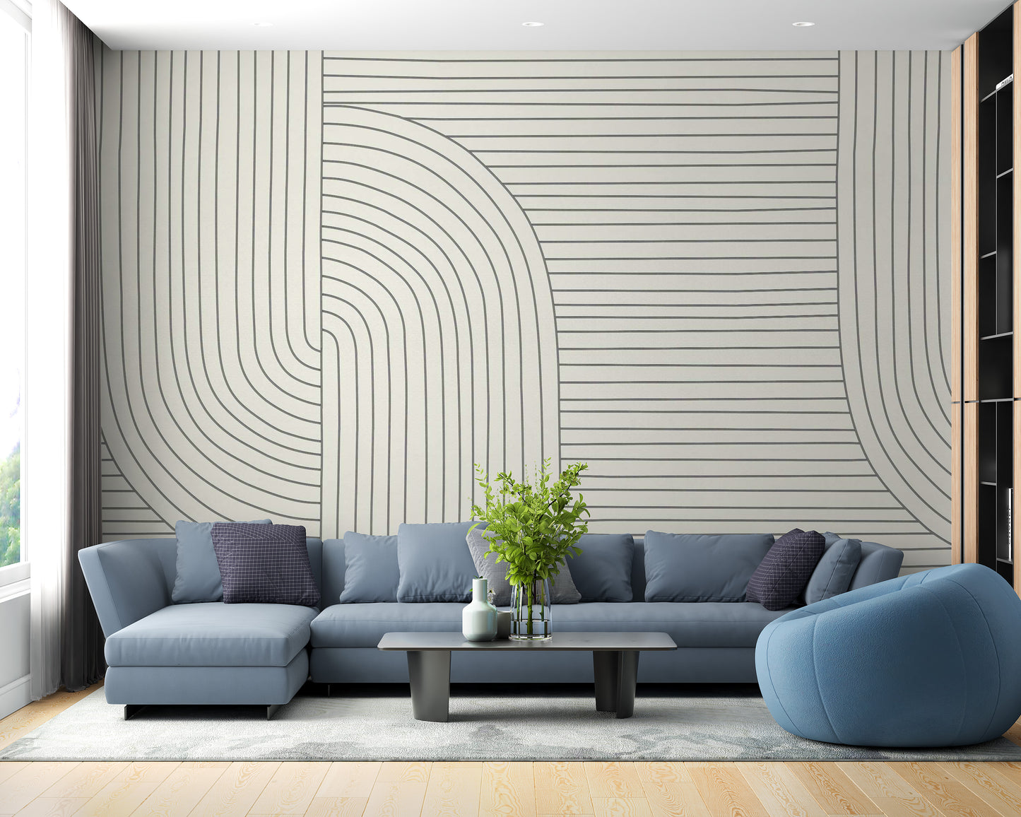 Minimalist Line Art Removable Murals