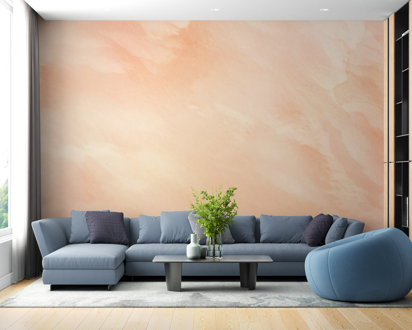 Vibrant Pantone Watercolor Wallpaper Mural