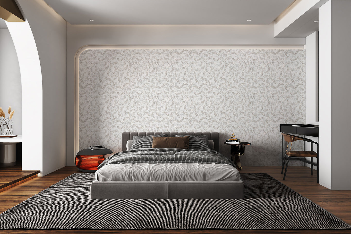 Leaf Pattern Wallpaper Mural