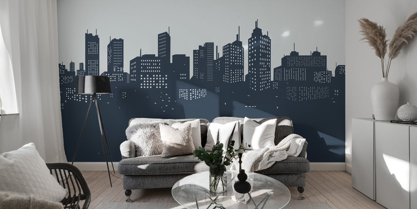 Harbor Lights New York Skyline Wall Mural
