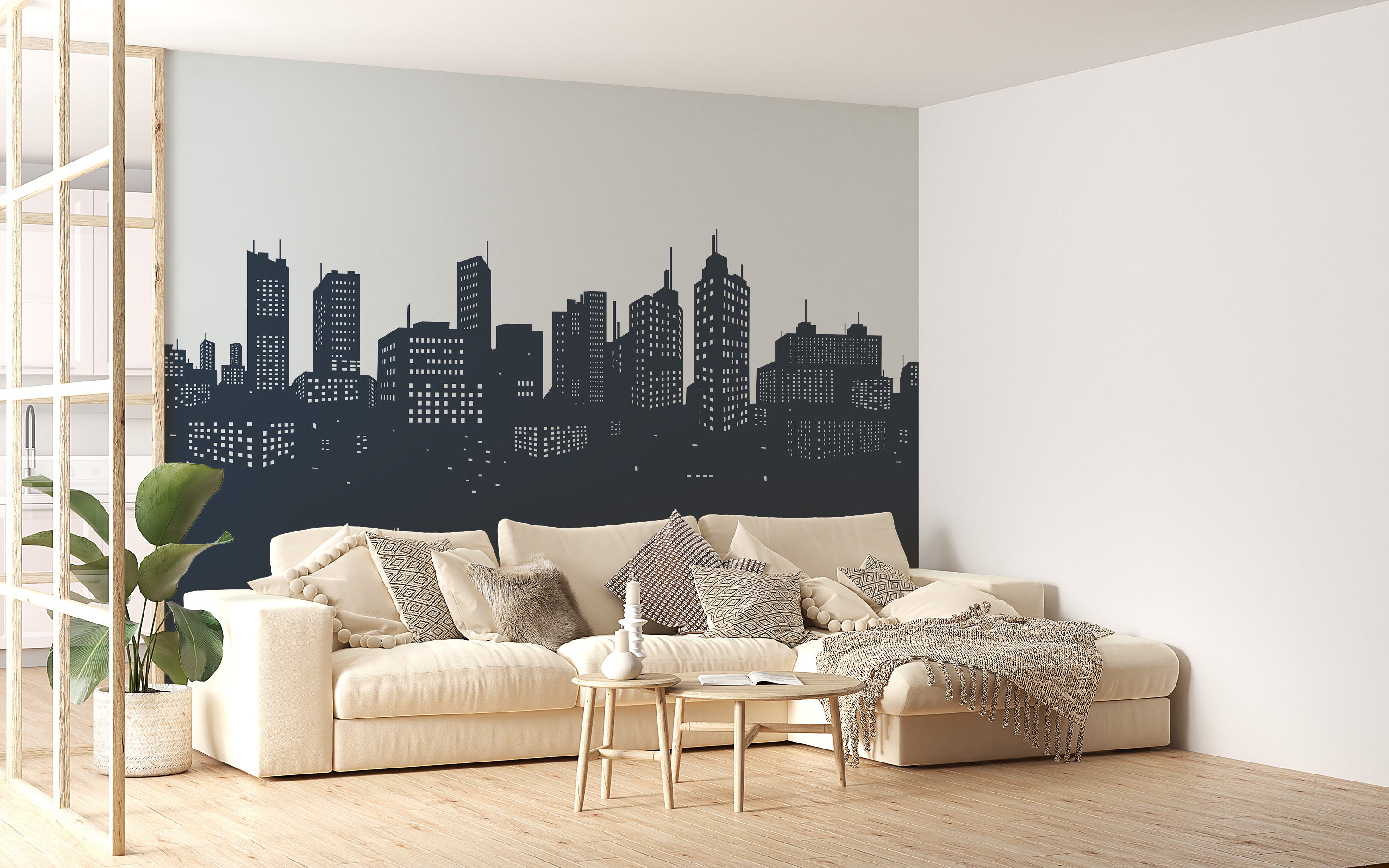 Manhattan Night Skyline Harbor Wall Décor
