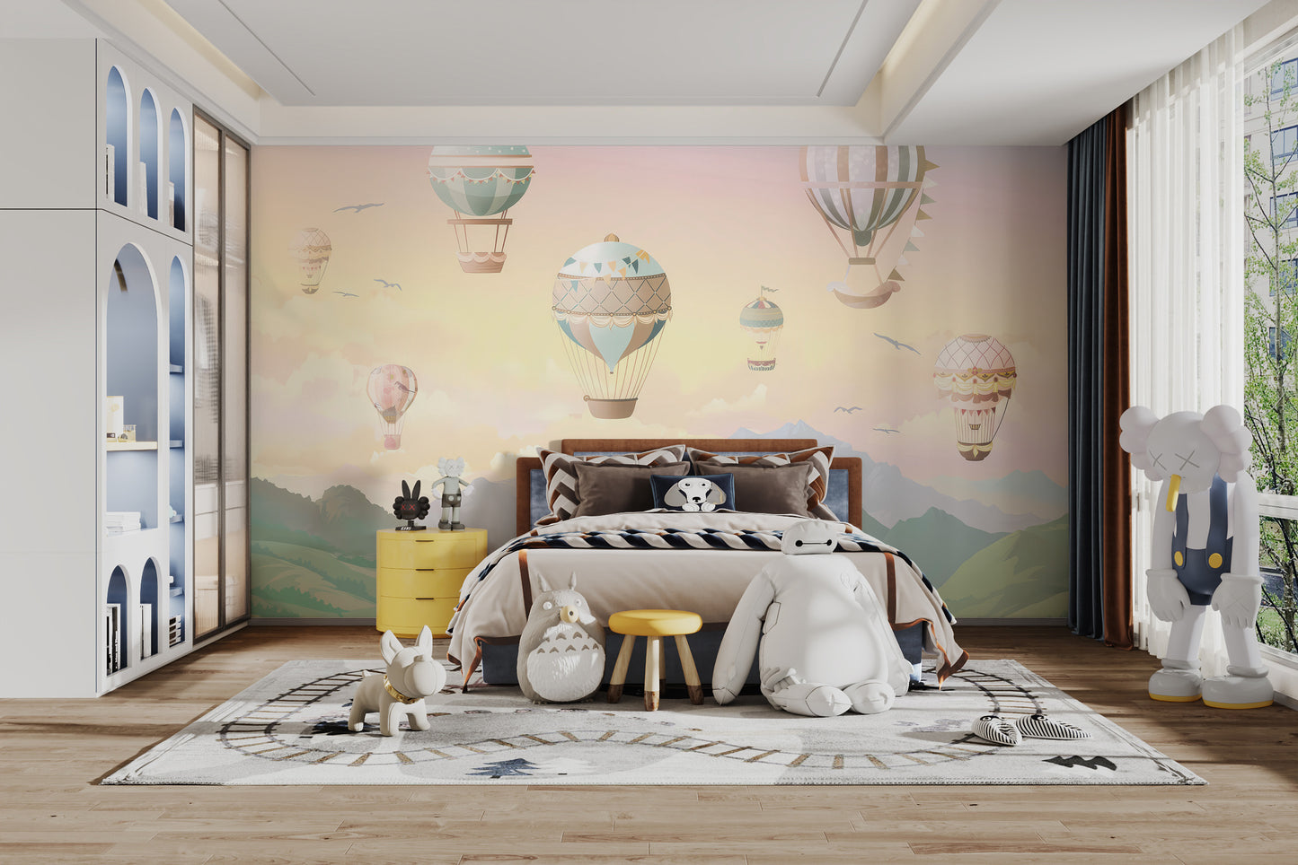 Hot Air Balloon Adventure Wallpaper Mural