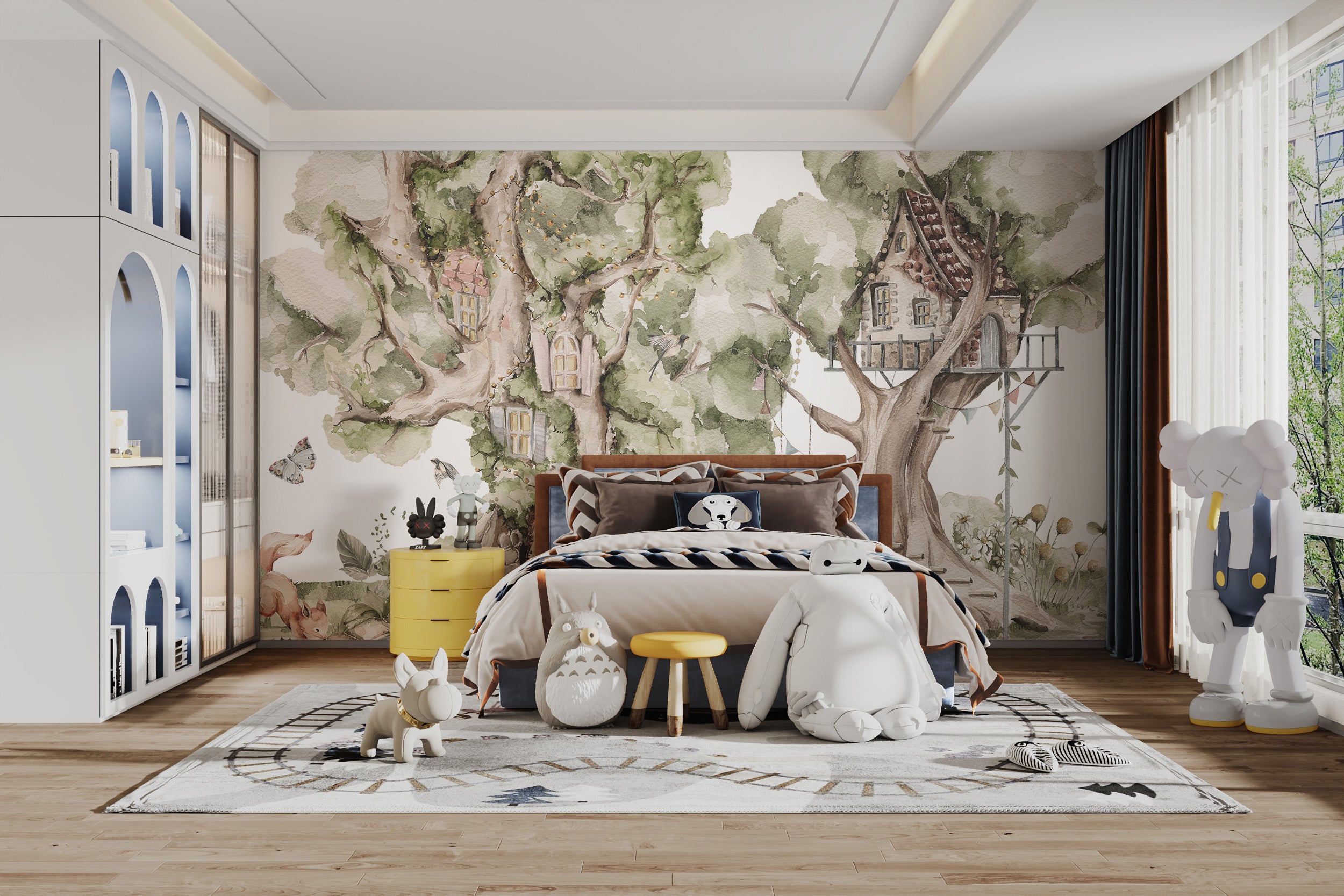 Woodland Treehouse Wallpaper Mural