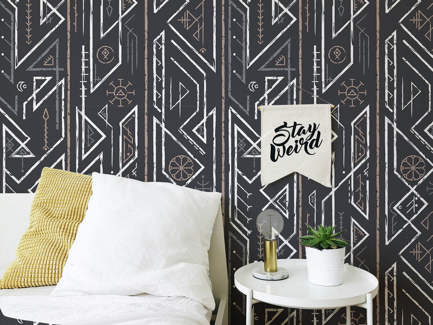 Ancient Celtic Seamless Pattern Geometric Wallpaper