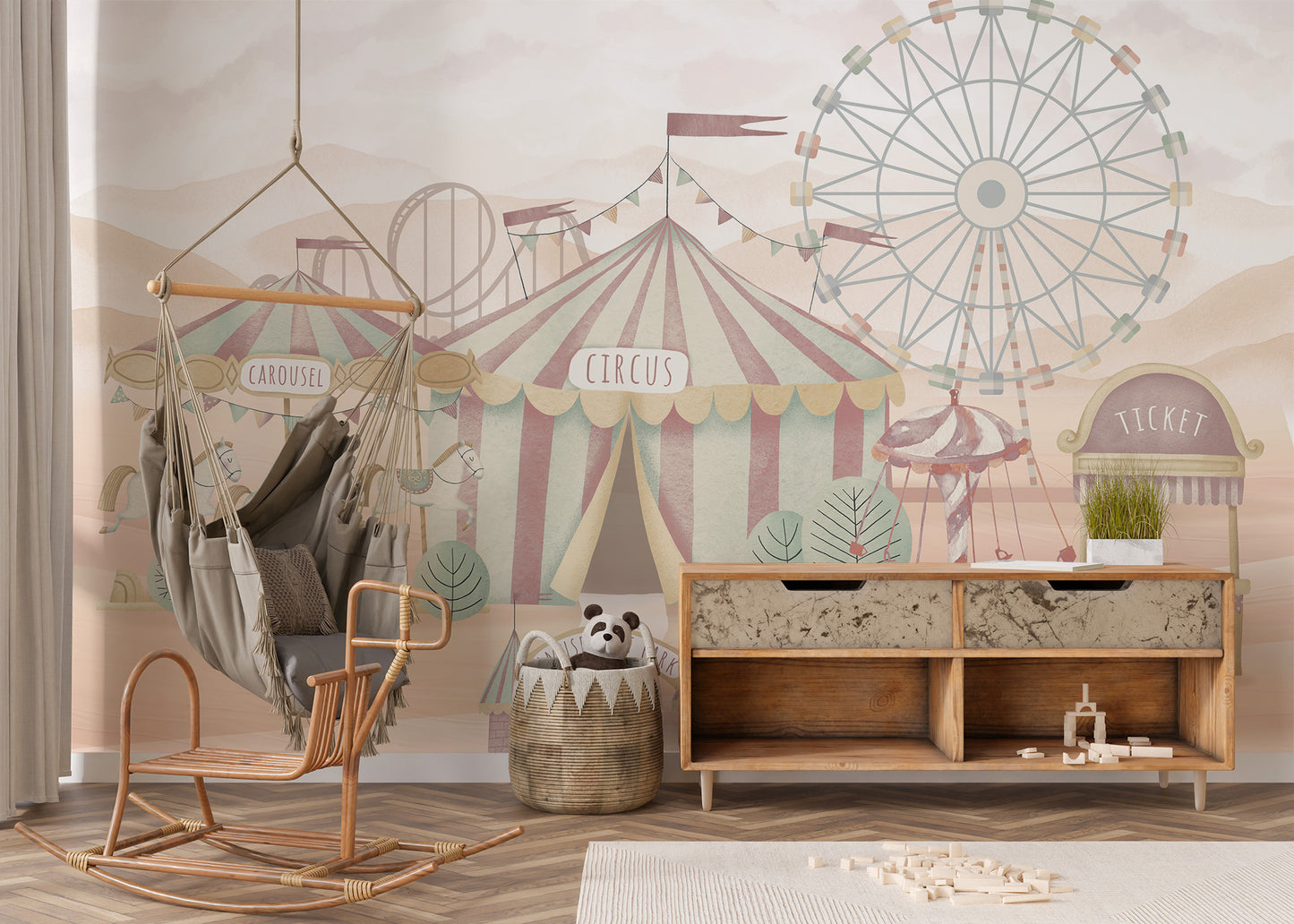 Bring the circus home with this Adventure Wallpaper Mural