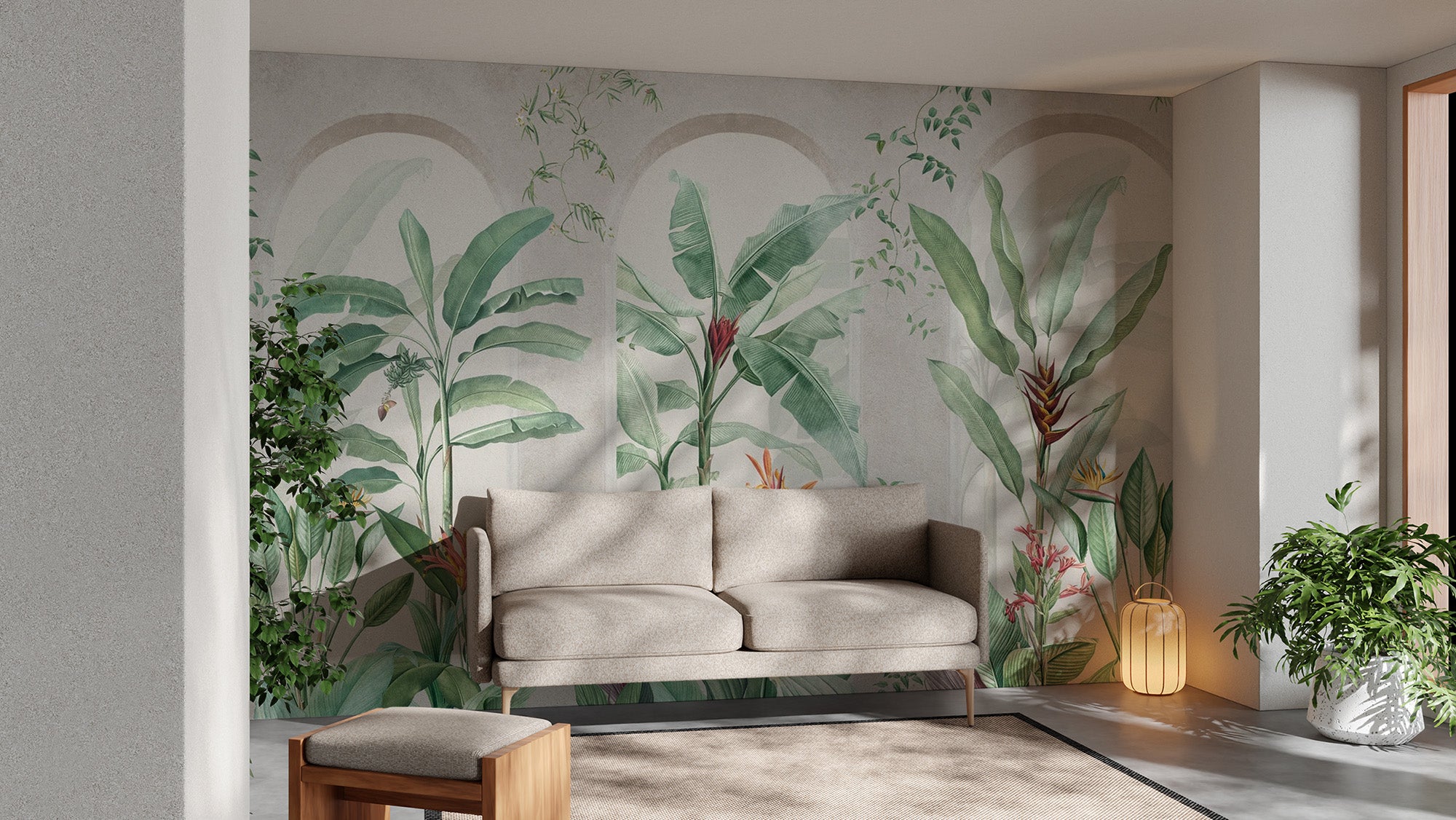 Stylish tropical banana leaf wallpaper for bold walls
