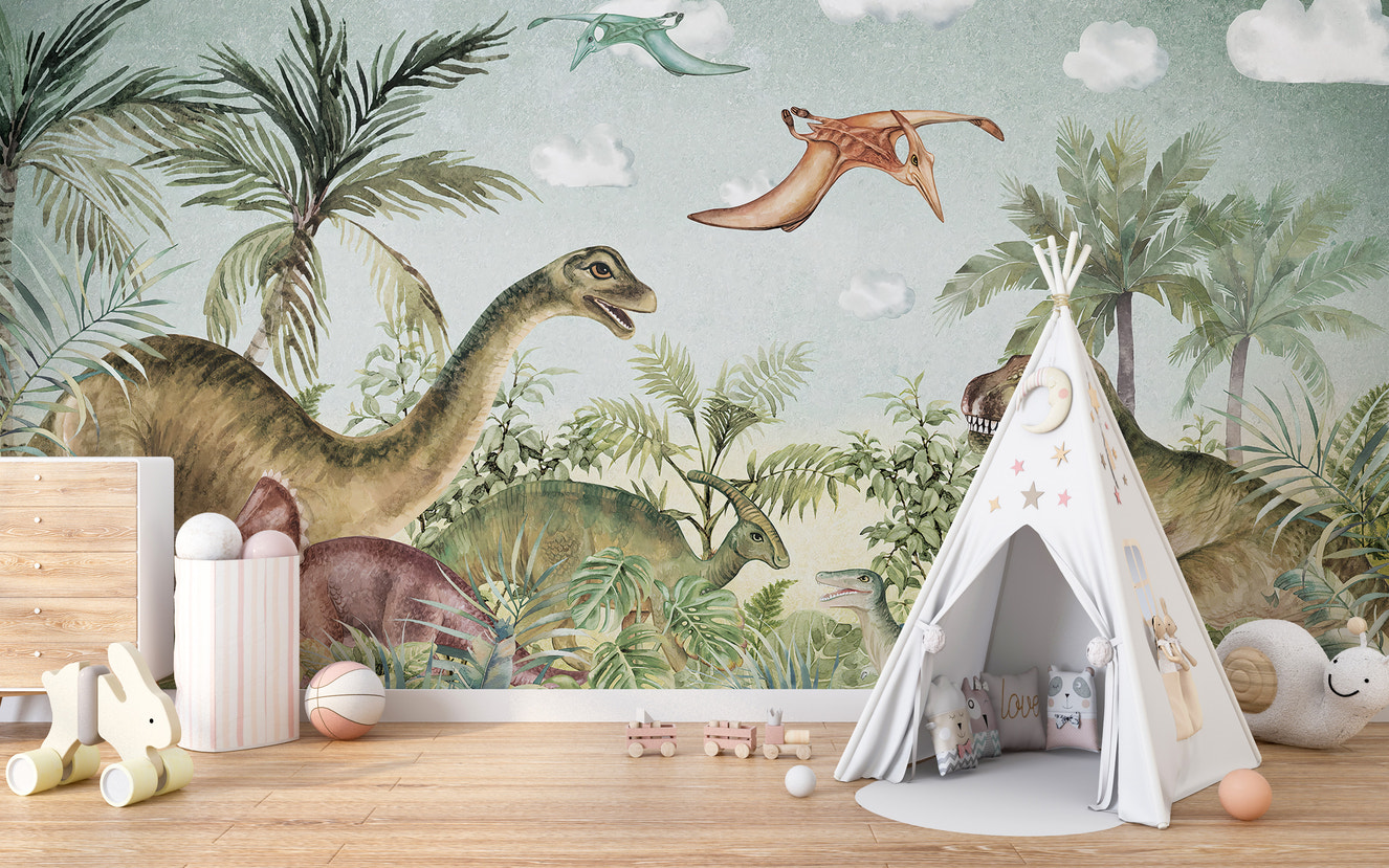 Timeless wallpaper featuring Jurassic creatures