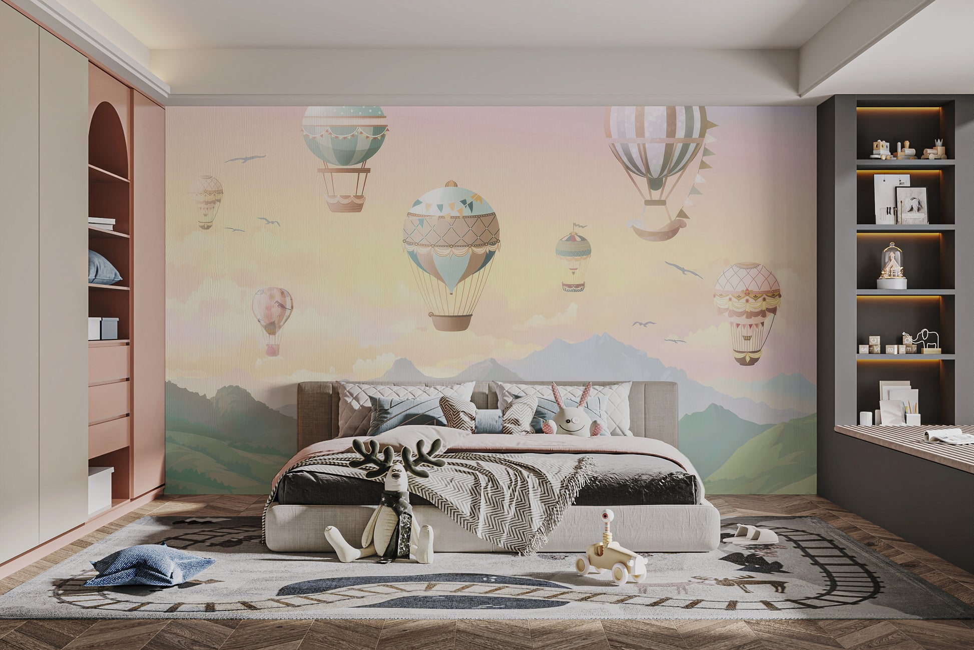 Sky Adventure Balloon Wall Mural