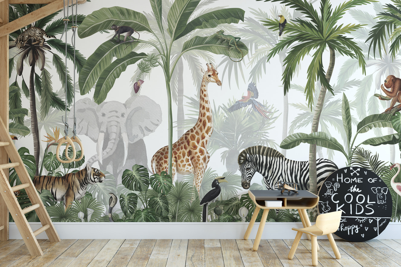 Jungle Jive Mural Wallpaper