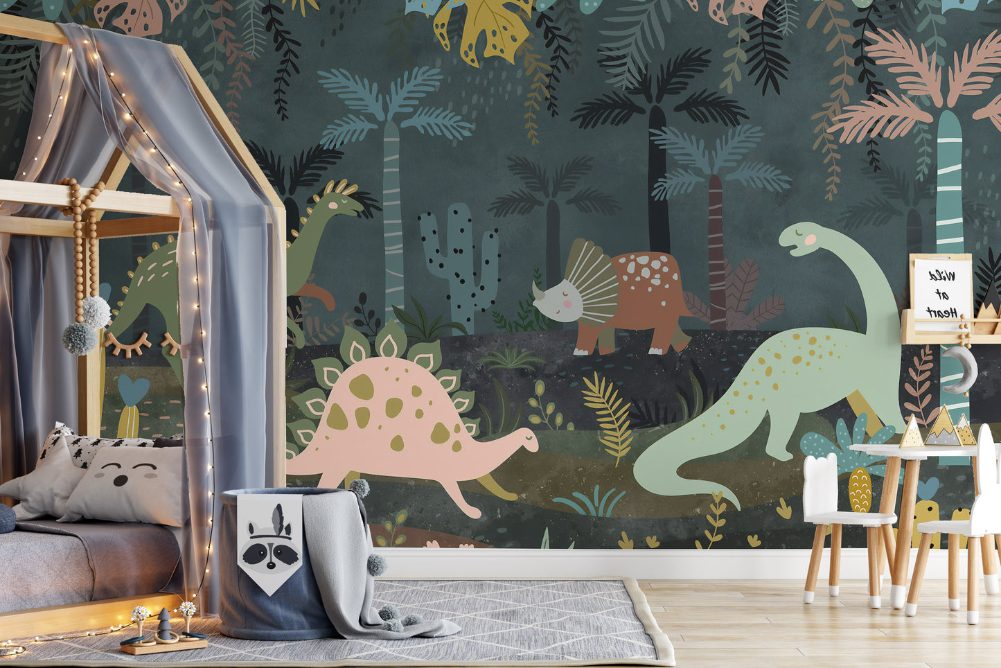 Mystical Dino Nightscapes Wall Murals