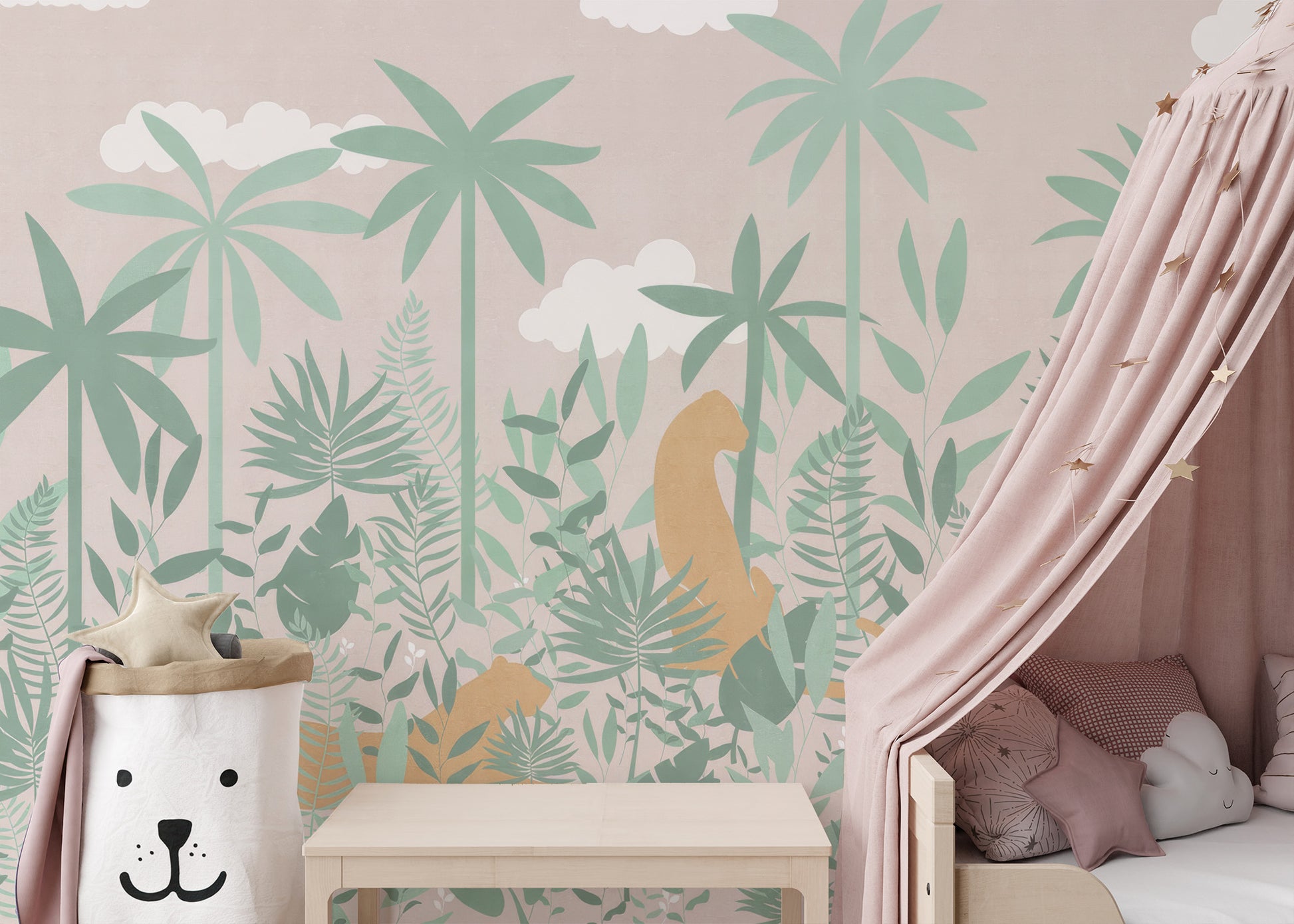 Leopard Jungle Wallpaper Mural for lively rooms
