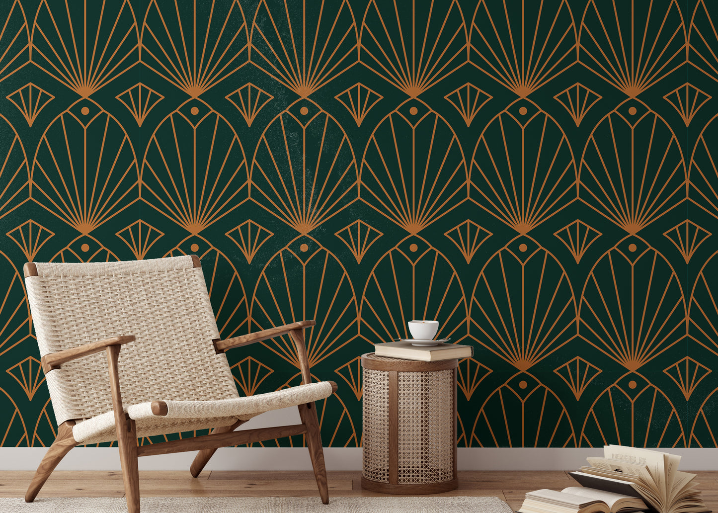 Art Deco Seamless Patterns Minimal Linear Style Wallpaper