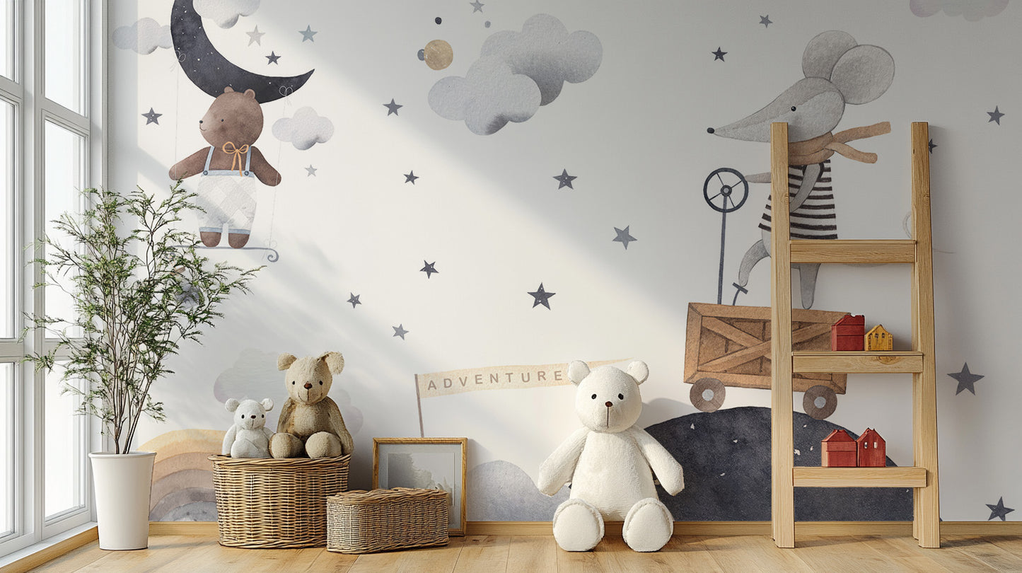 Adventure Night Kids wallpaper Mural