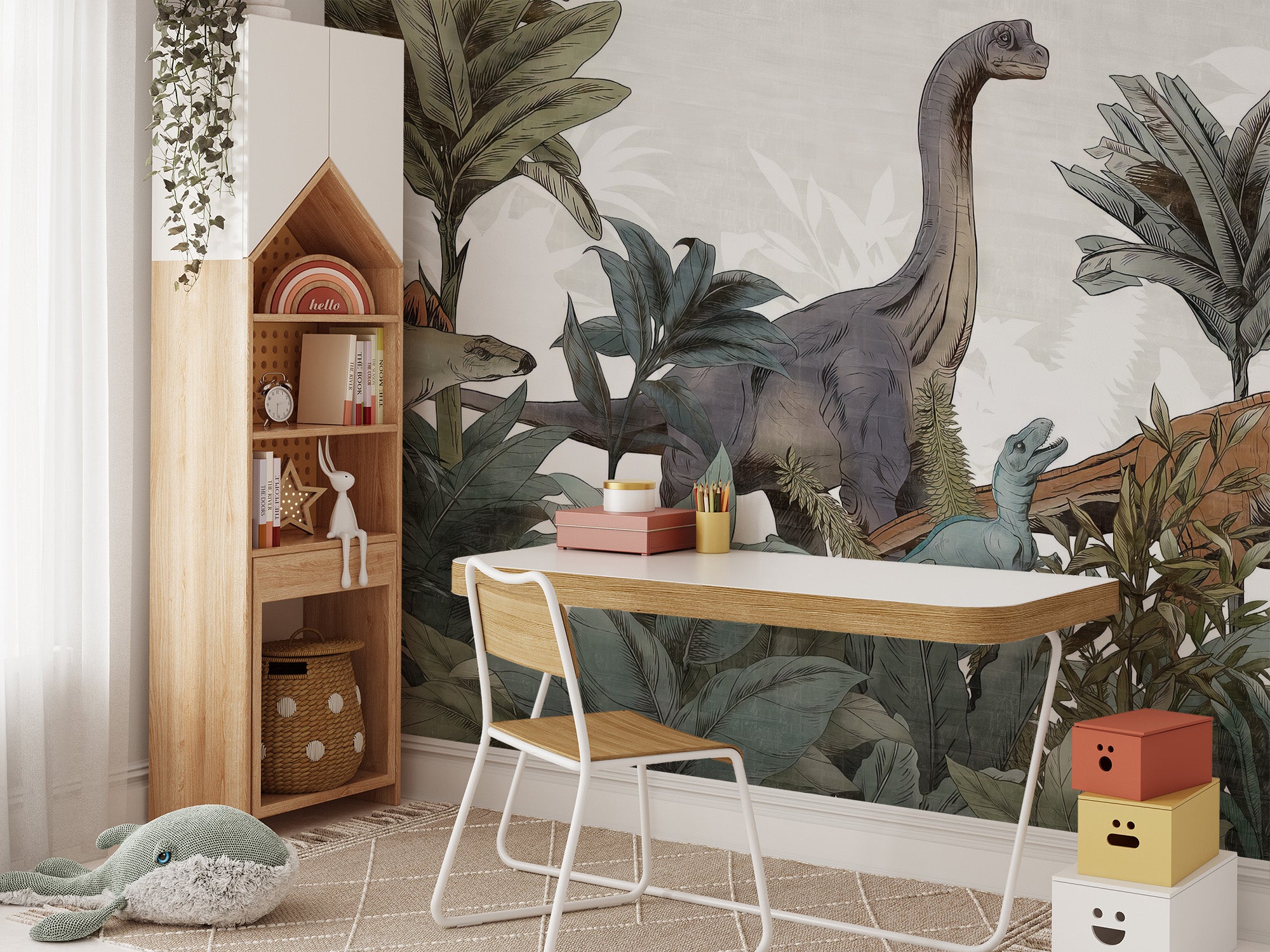 Jurassic Forest Adventure Wall Mural