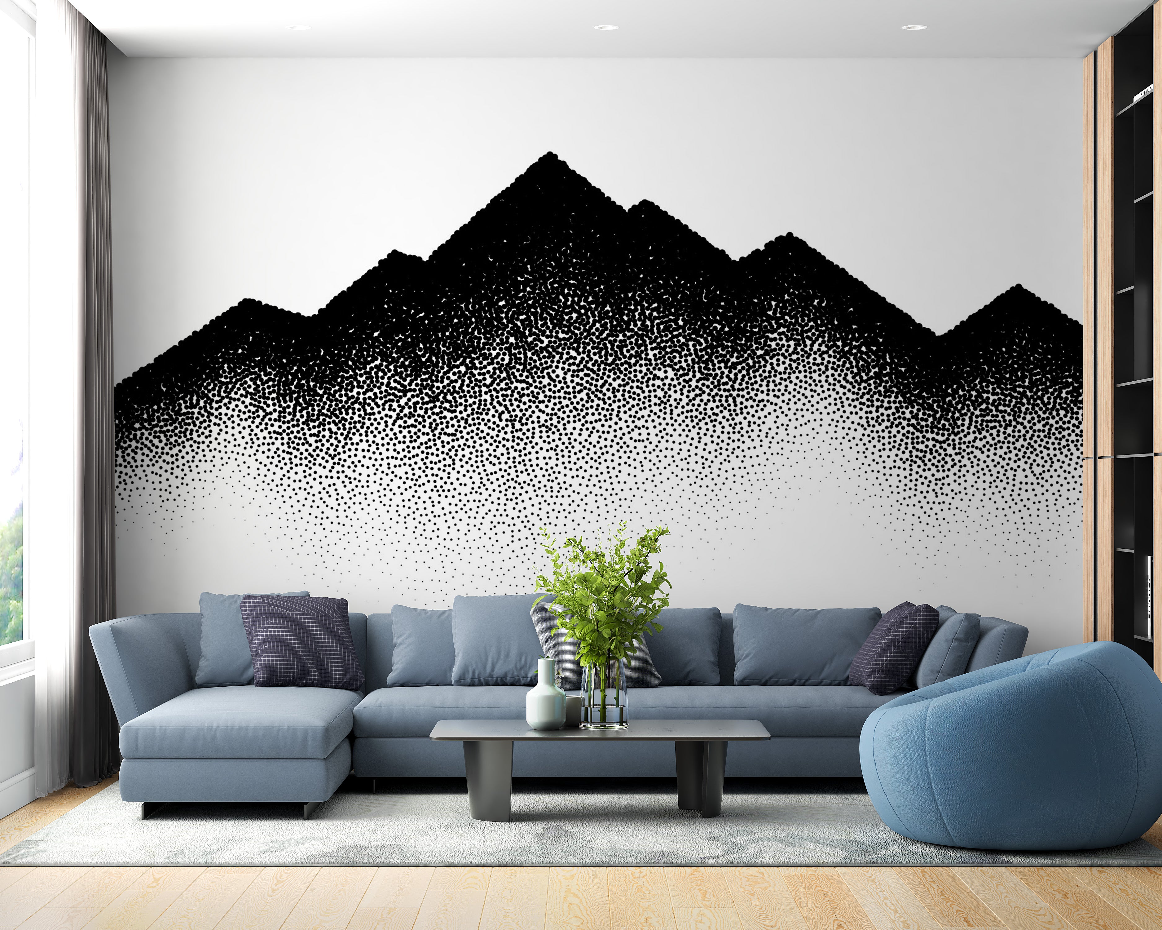 Nature's dotted tapestry wallpaper mural
