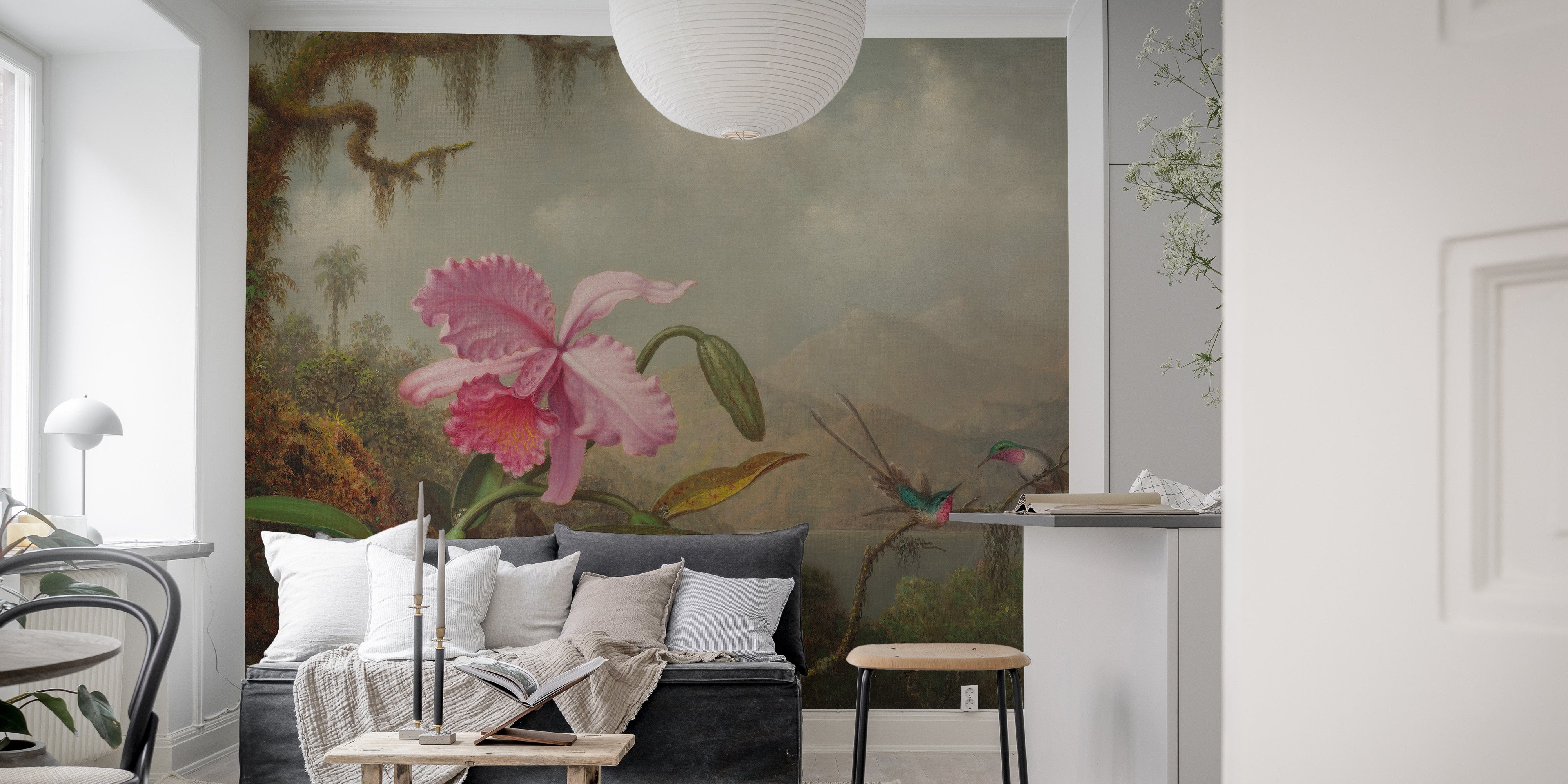 Modern pastel flower elegance for rooms
