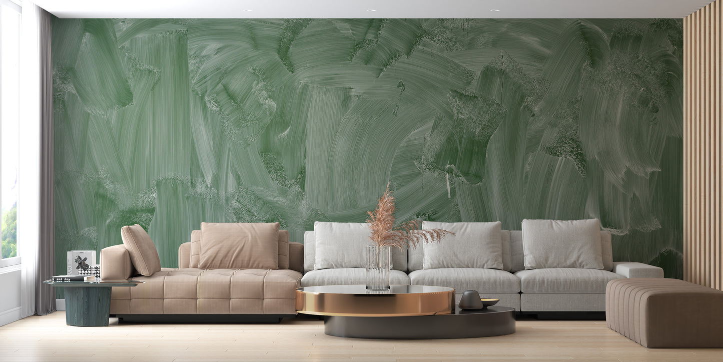 Premium Smudge Green Board Wallpaper Mural Decor